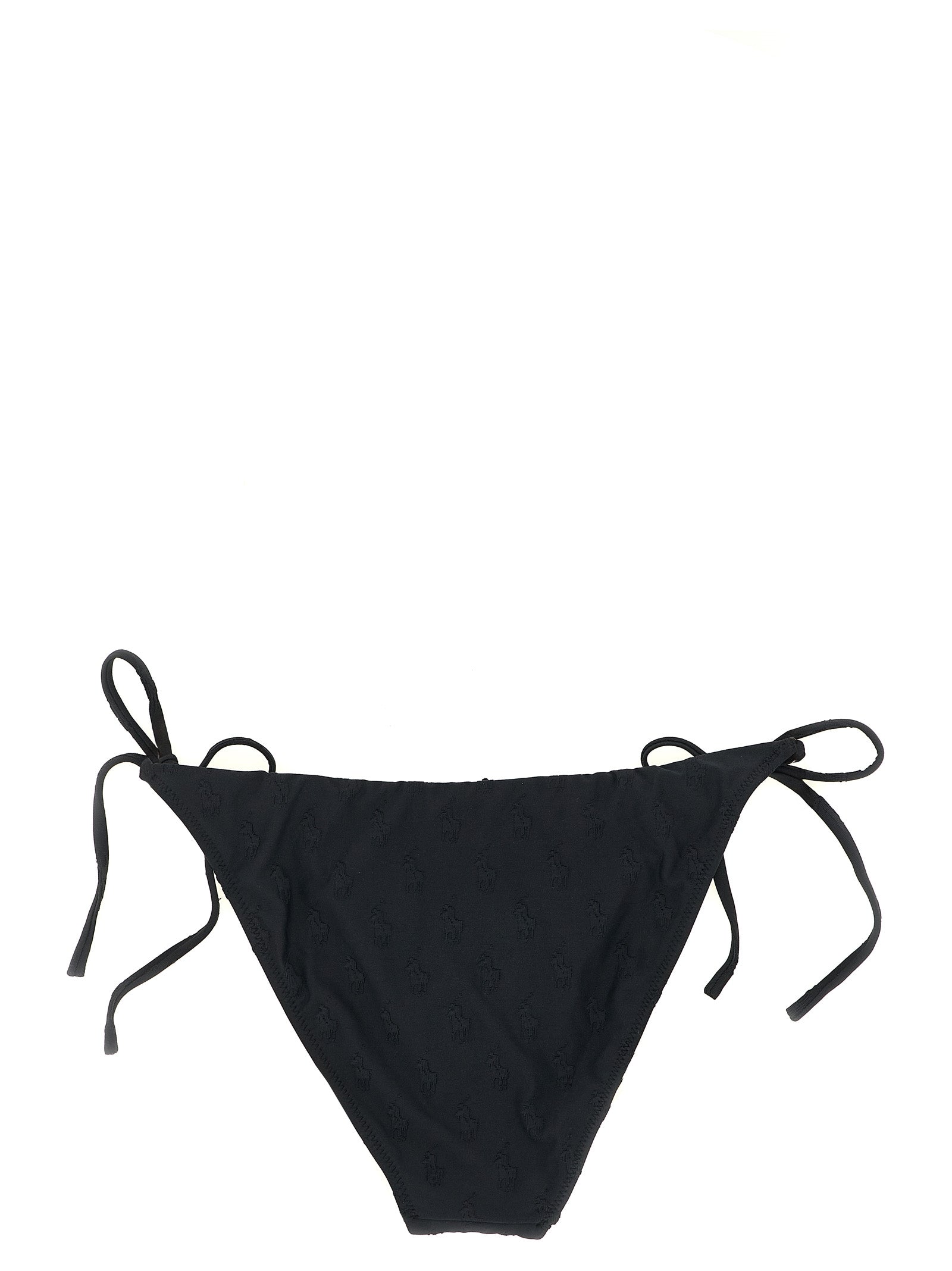 Polo Ralph Lauren Black Recycled Polyester Bikini
