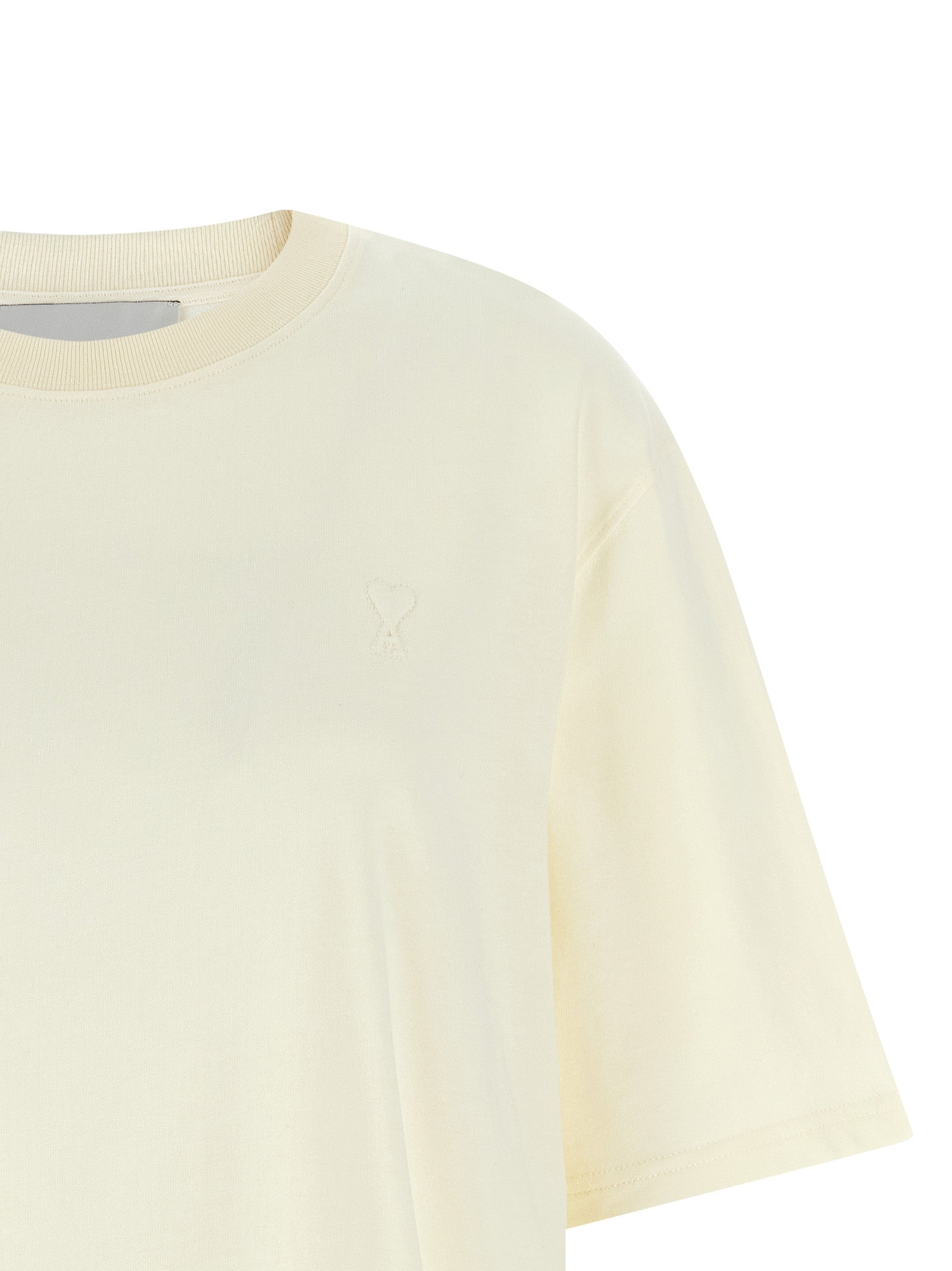 Ami Paris White Cotton T-Shirt