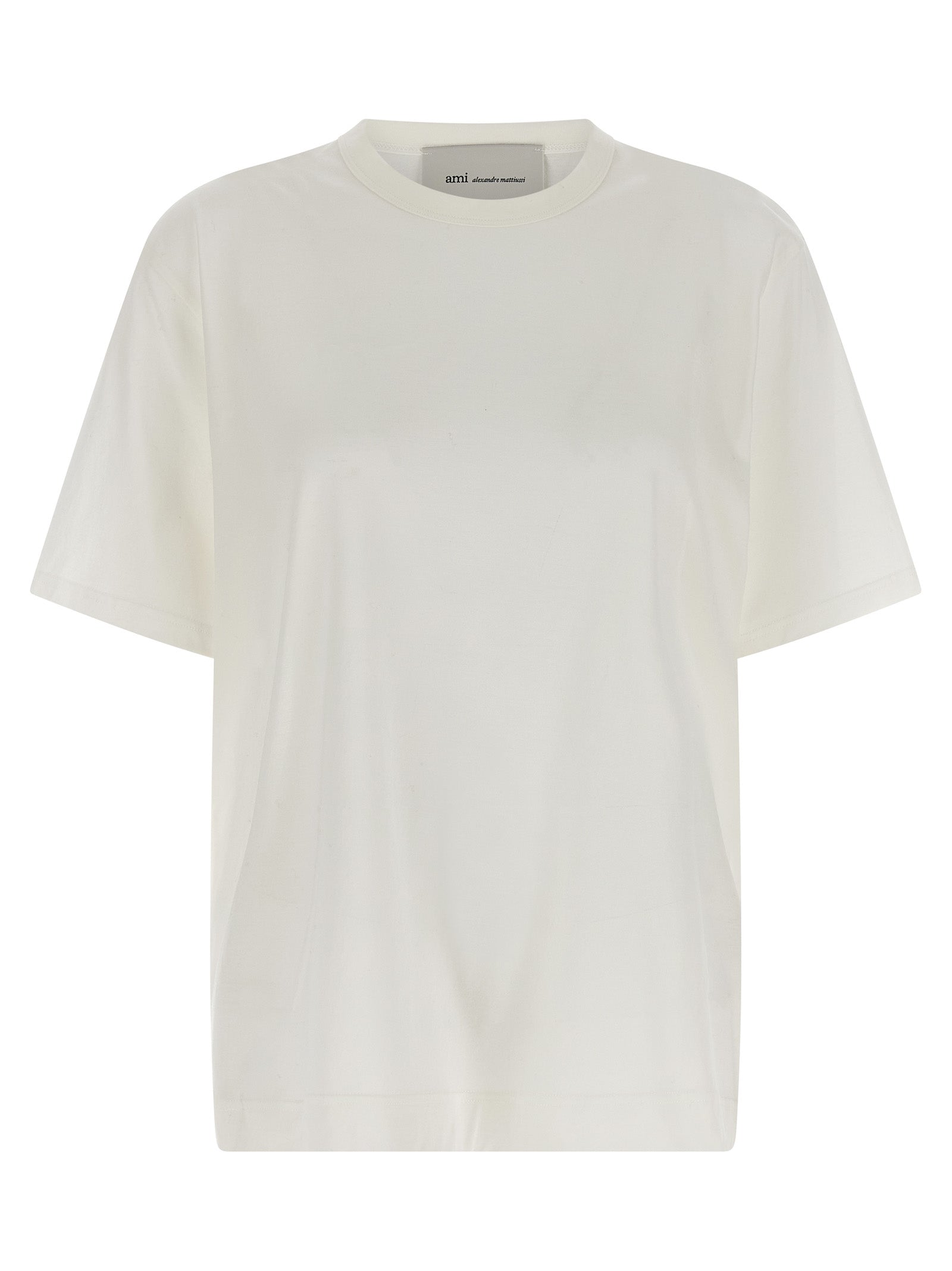 Ami Paris White Cotton T-Shirt