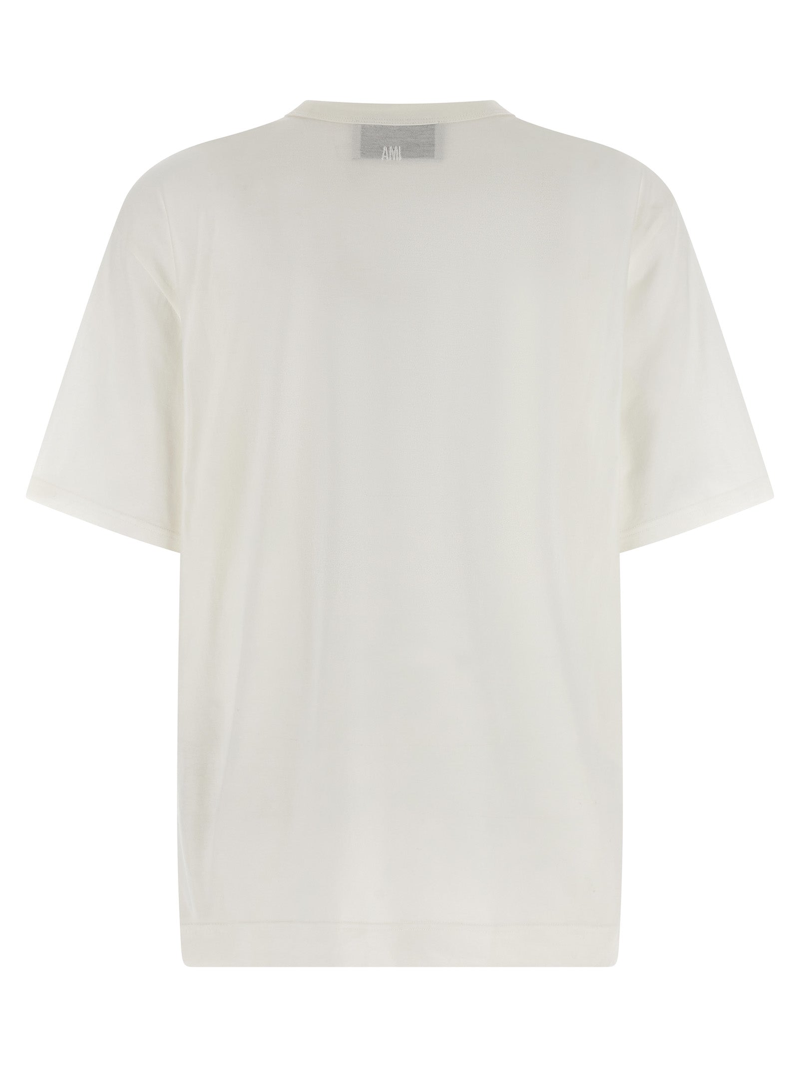 Ami Paris White Cotton T-Shirt