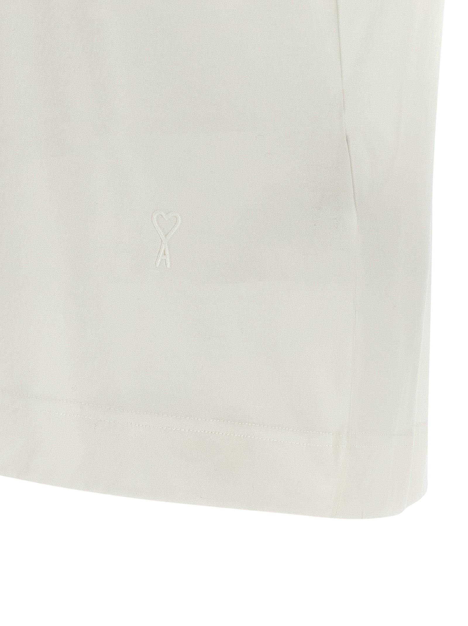 Ami Paris White Cotton T-Shirt