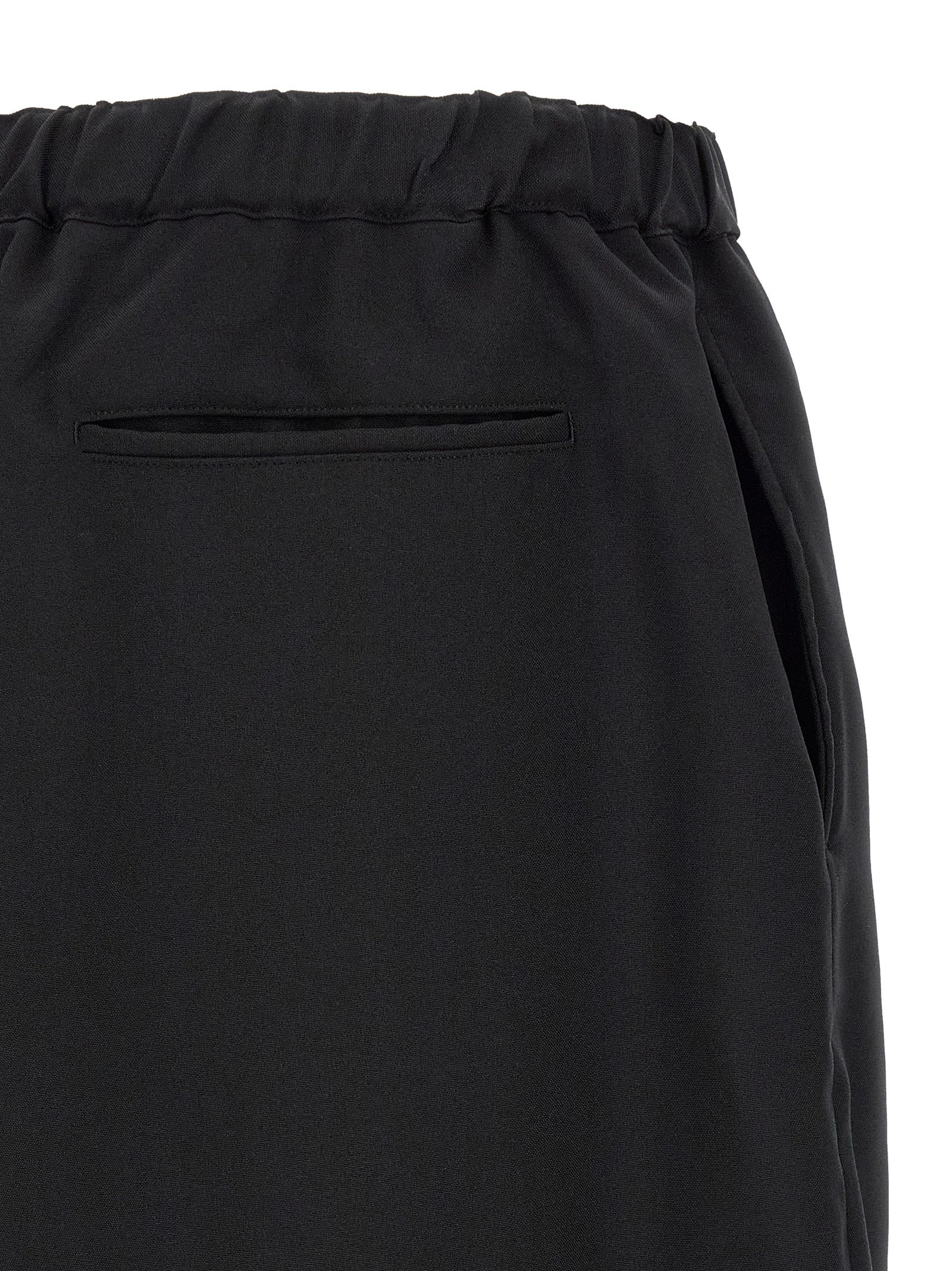 Comme Des Garçons Black Polyester Casual Pants