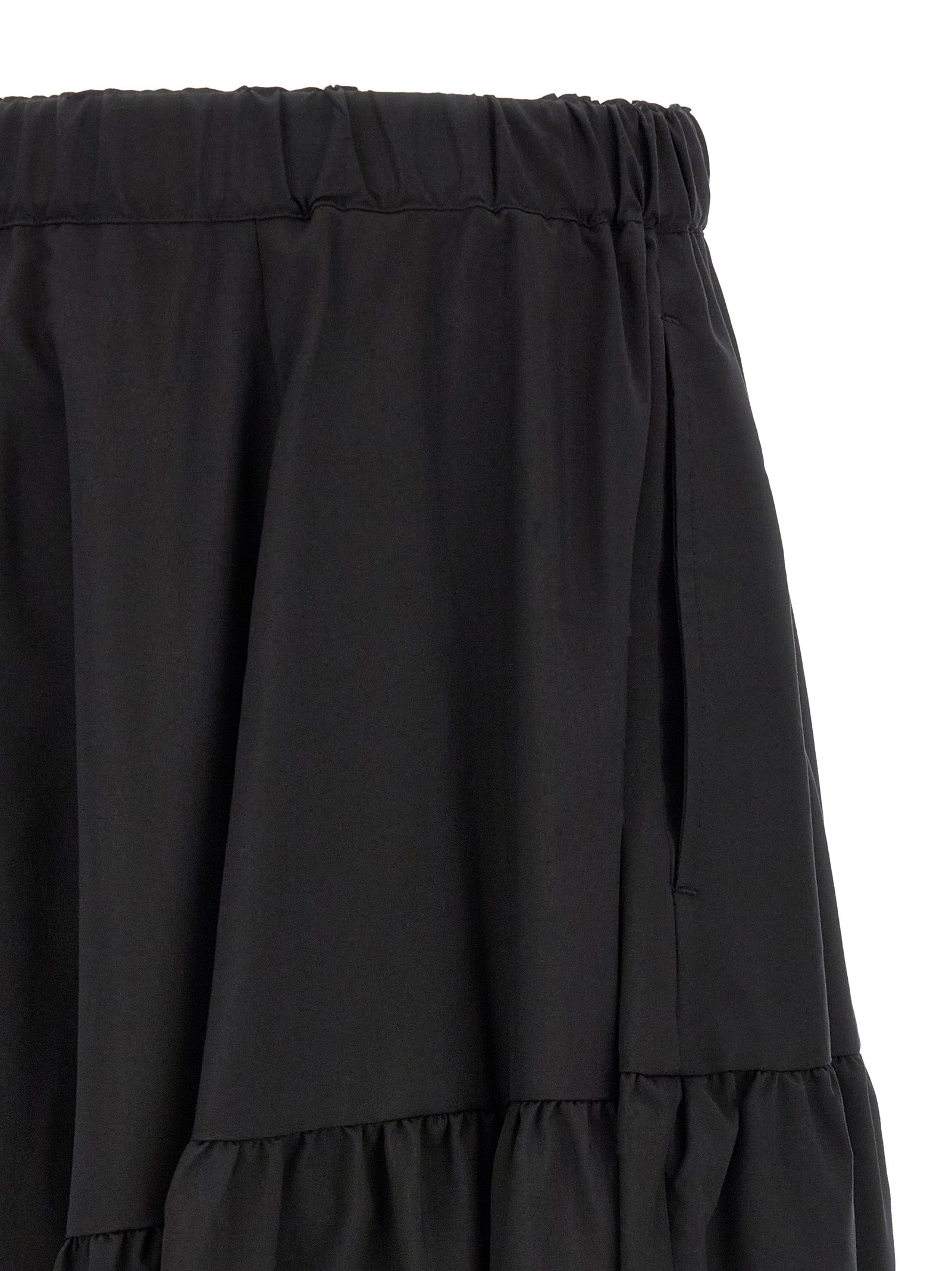 Comme Des Garçons Black Polyester Casual Pants