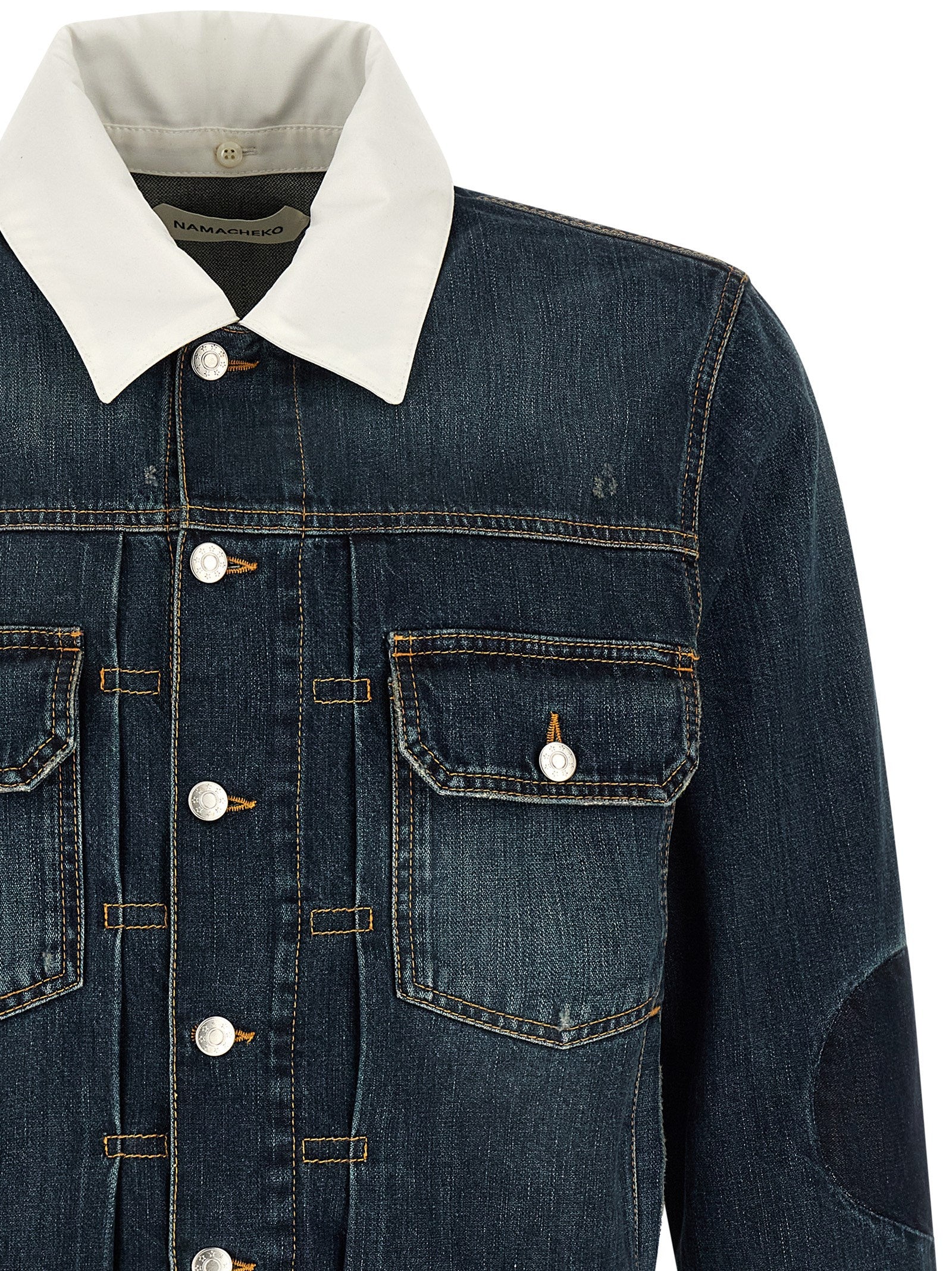 Namacheko Blue Cotton Denim Jacket