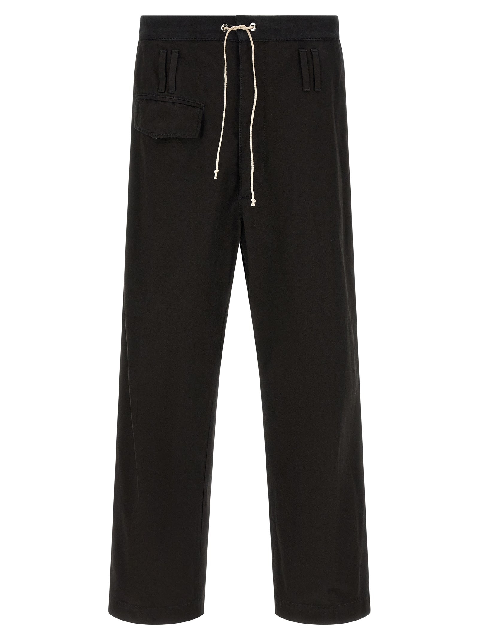 Namacheko Black Cotton Casual Pants