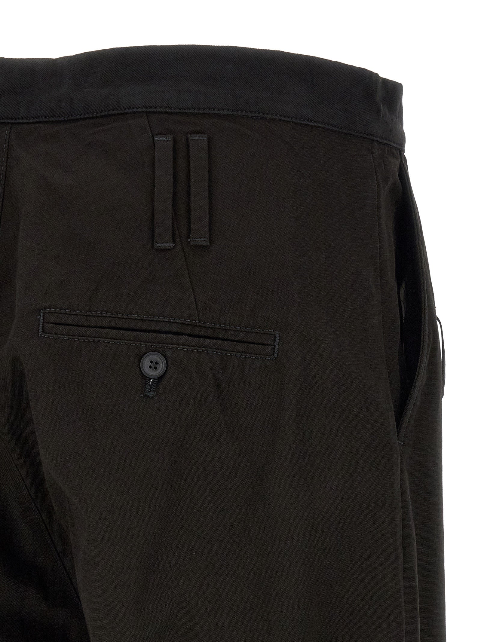 Namacheko Black Cotton Casual Pants