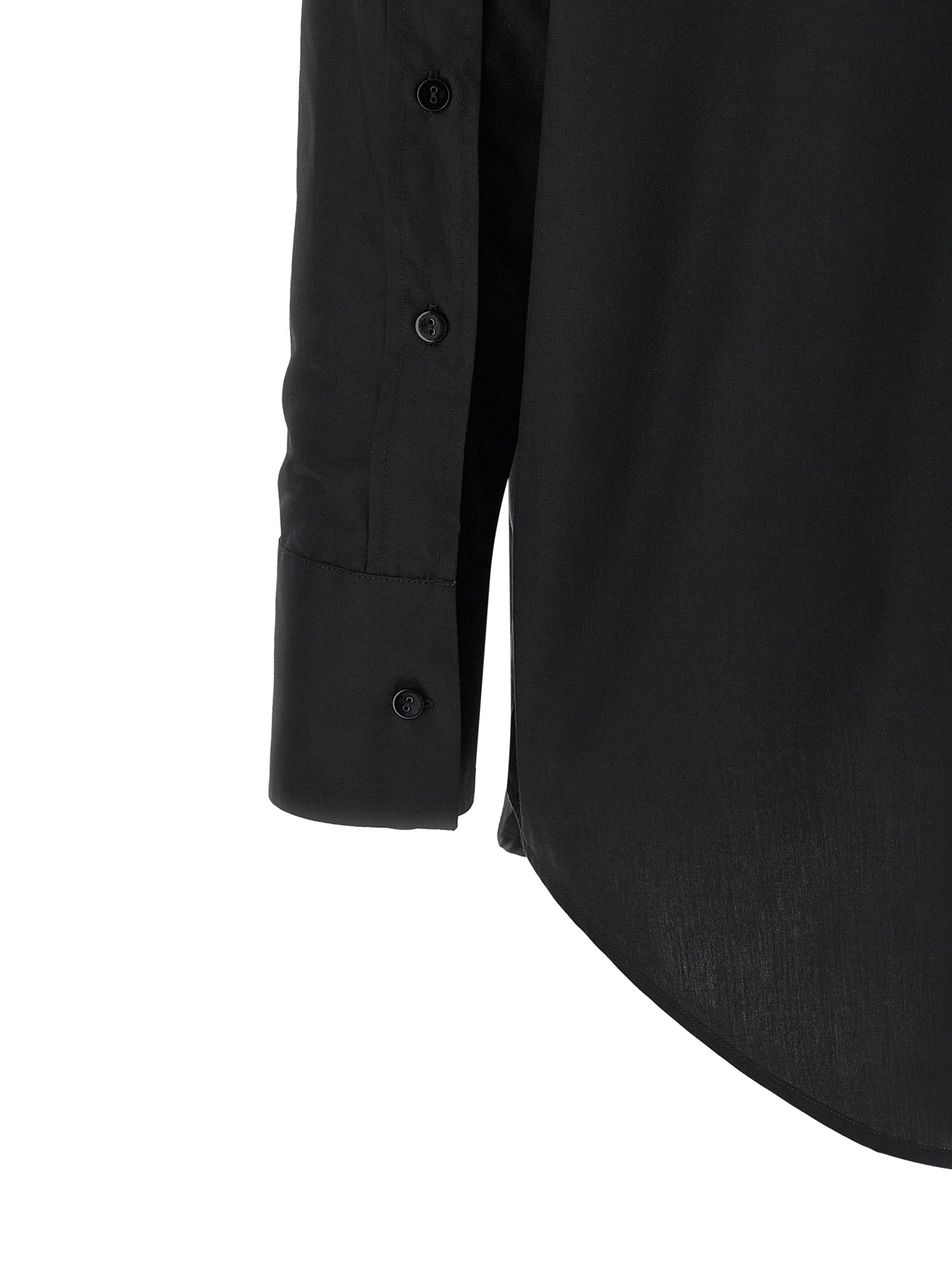 XACUS Black Cotton Blouse