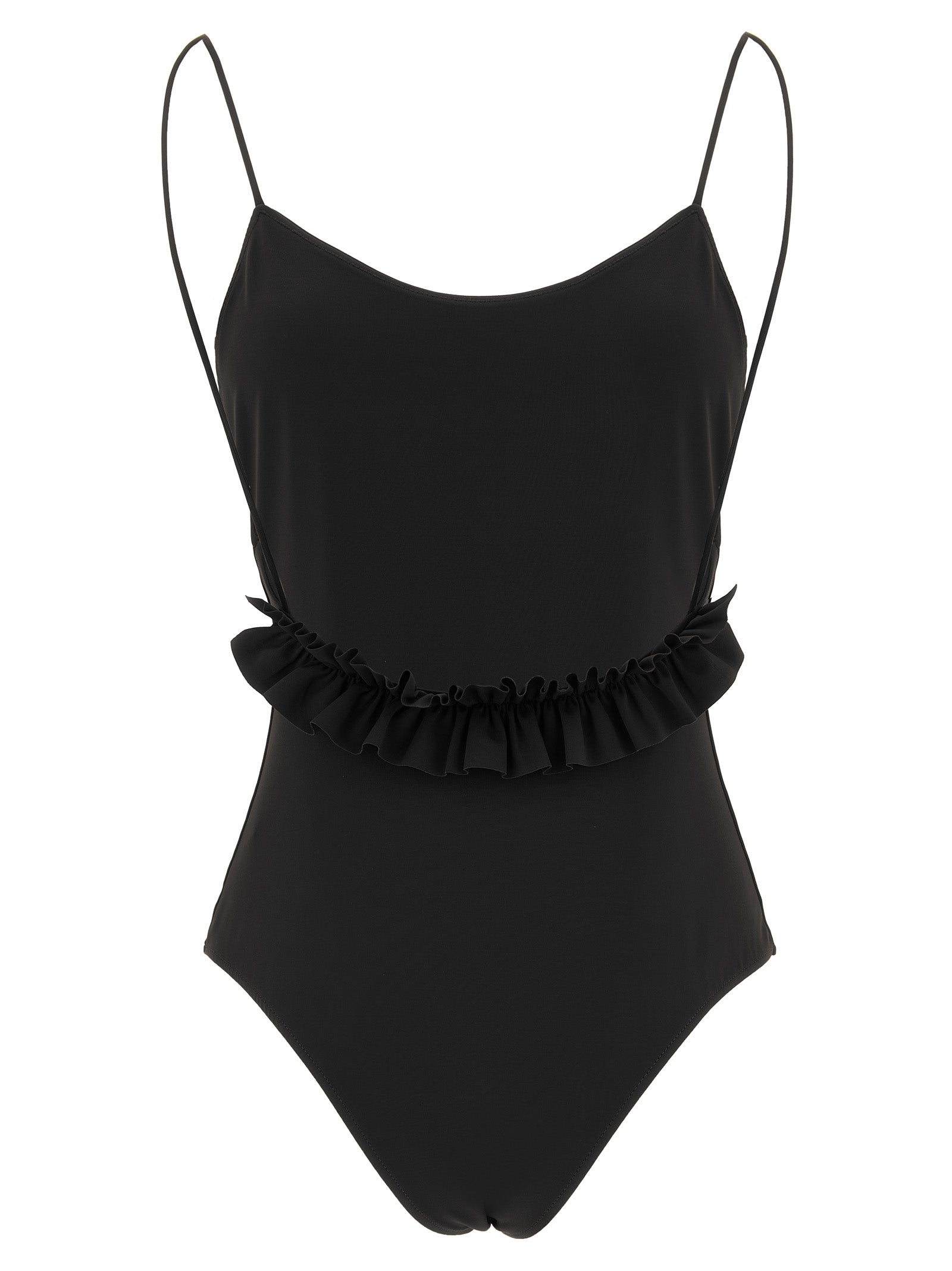 Jacquemus Black Polyamide One-Piece Swimsuit