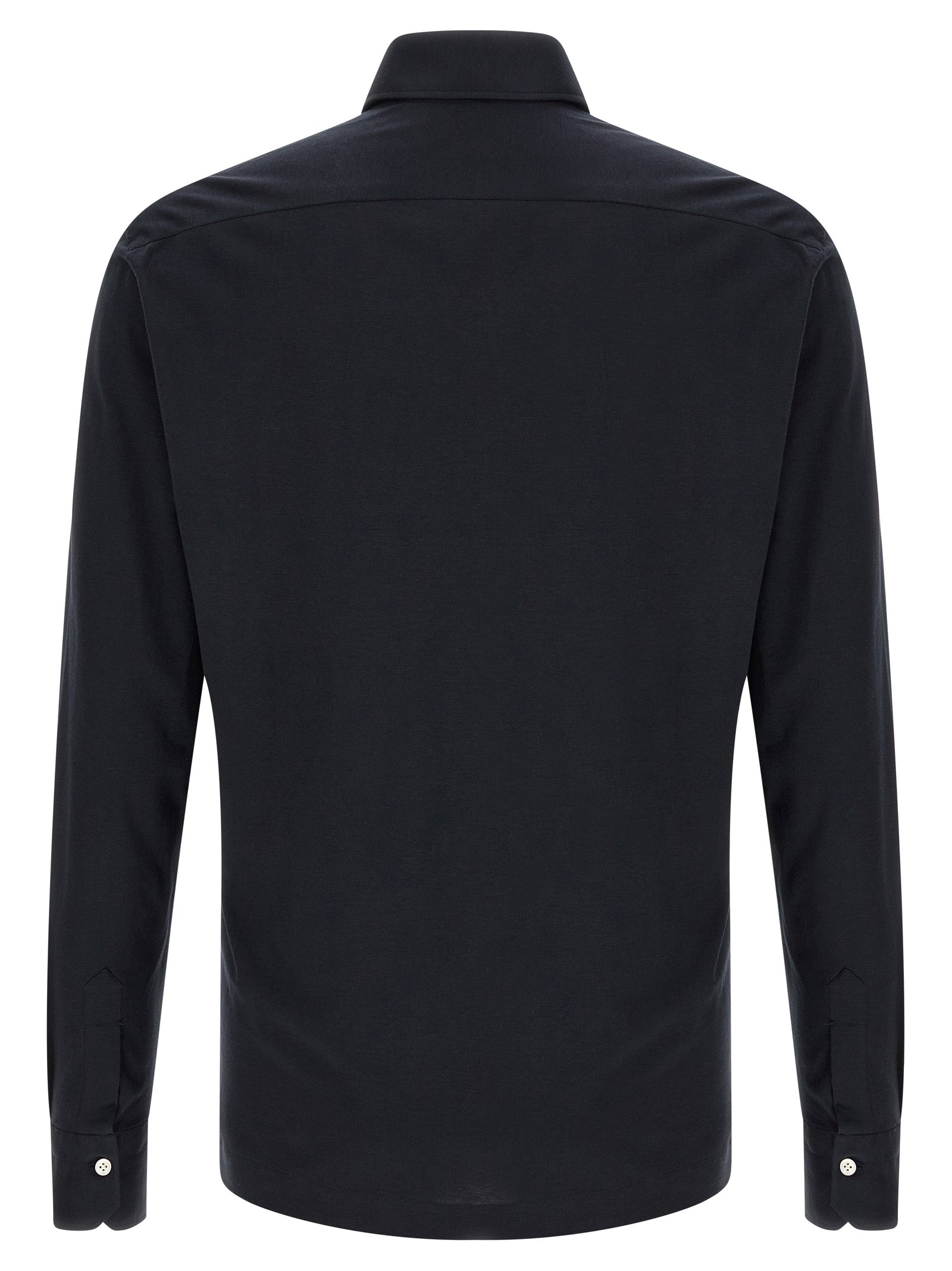 Kiton Blue Cotton Polo Shirt