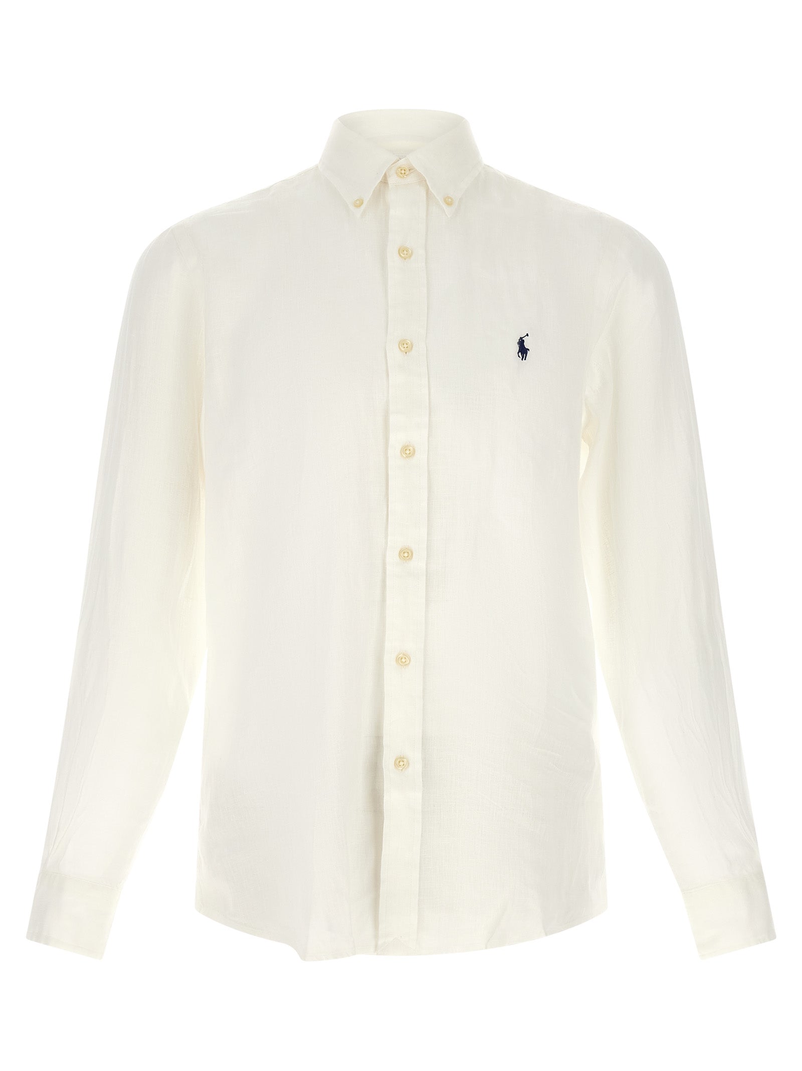 Polo Ralph Lauren White Linen Blouse
