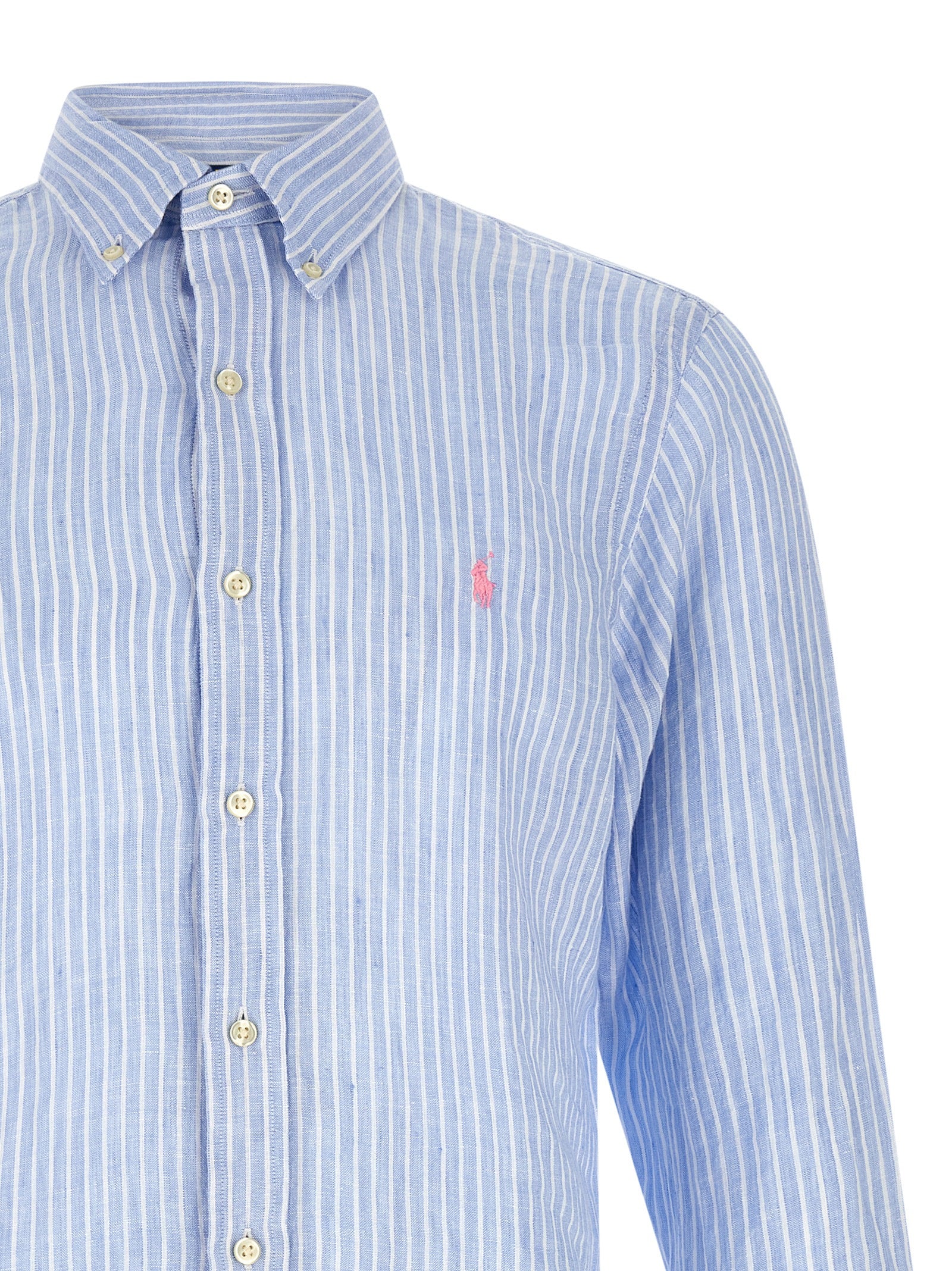 Polo Ralph Lauren Blue Linen Blouse