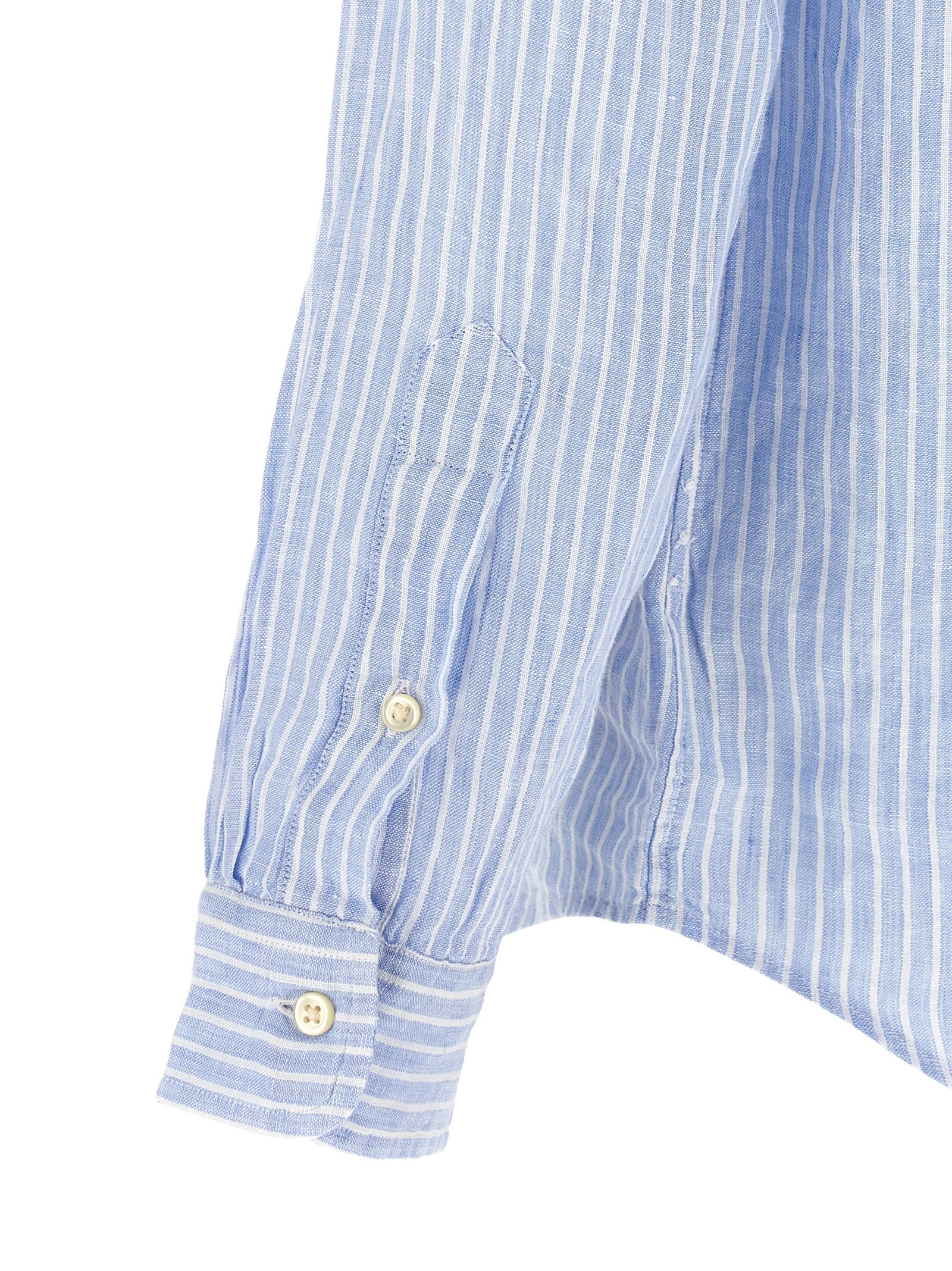 Polo Ralph Lauren Blue Linen Blouse