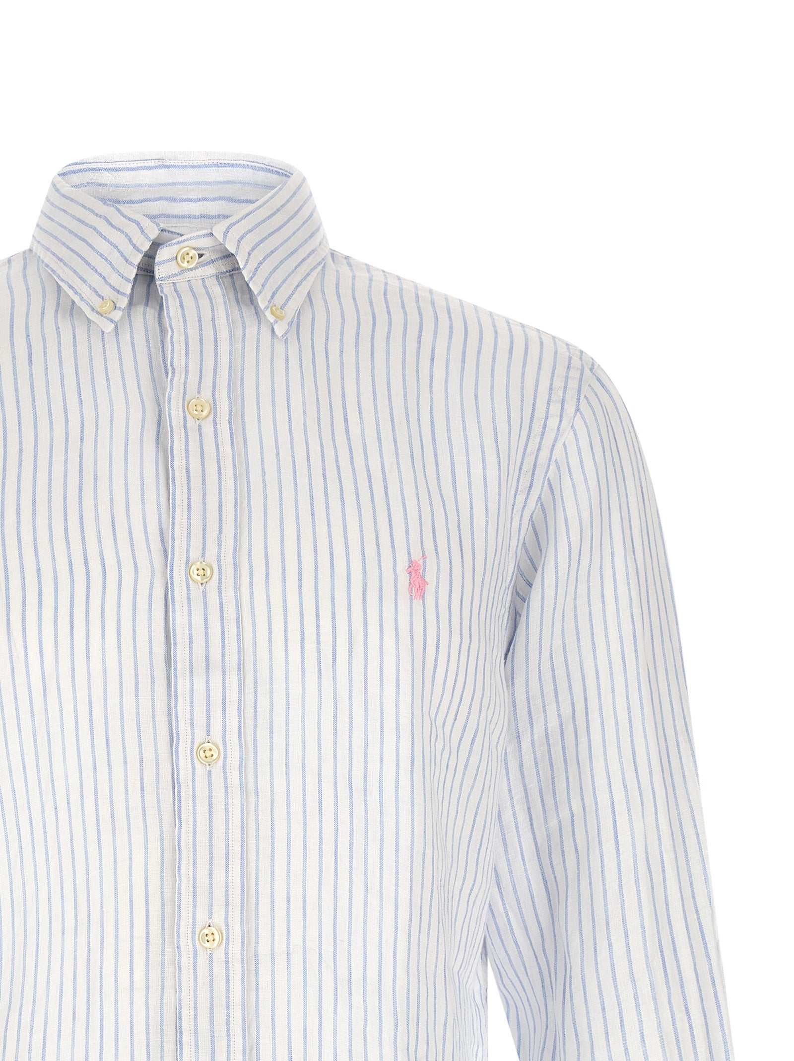 Polo Ralph Lauren Blue Linen Blouse