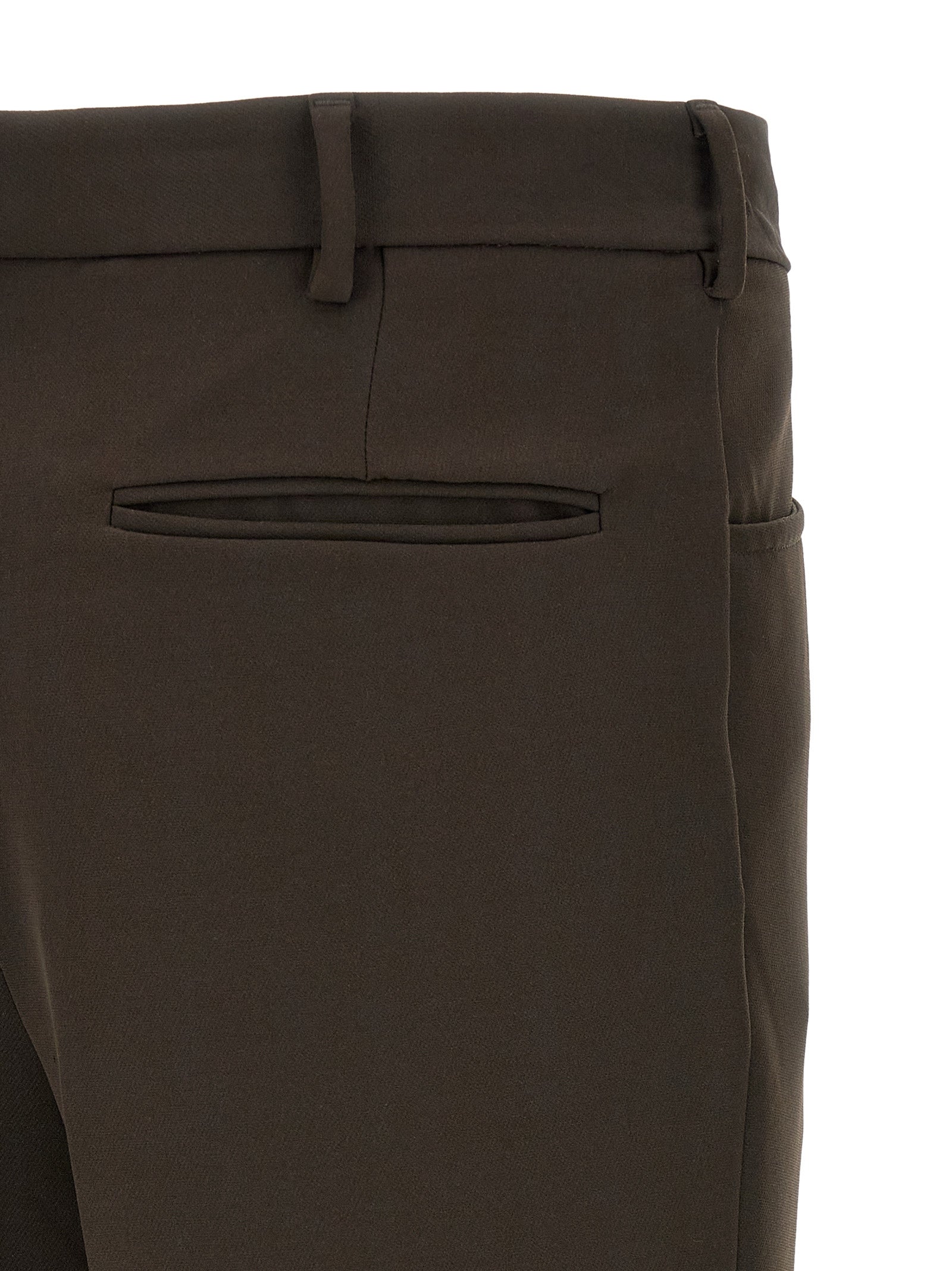 SECOND/LAYER Brown Polyester Casual Pants