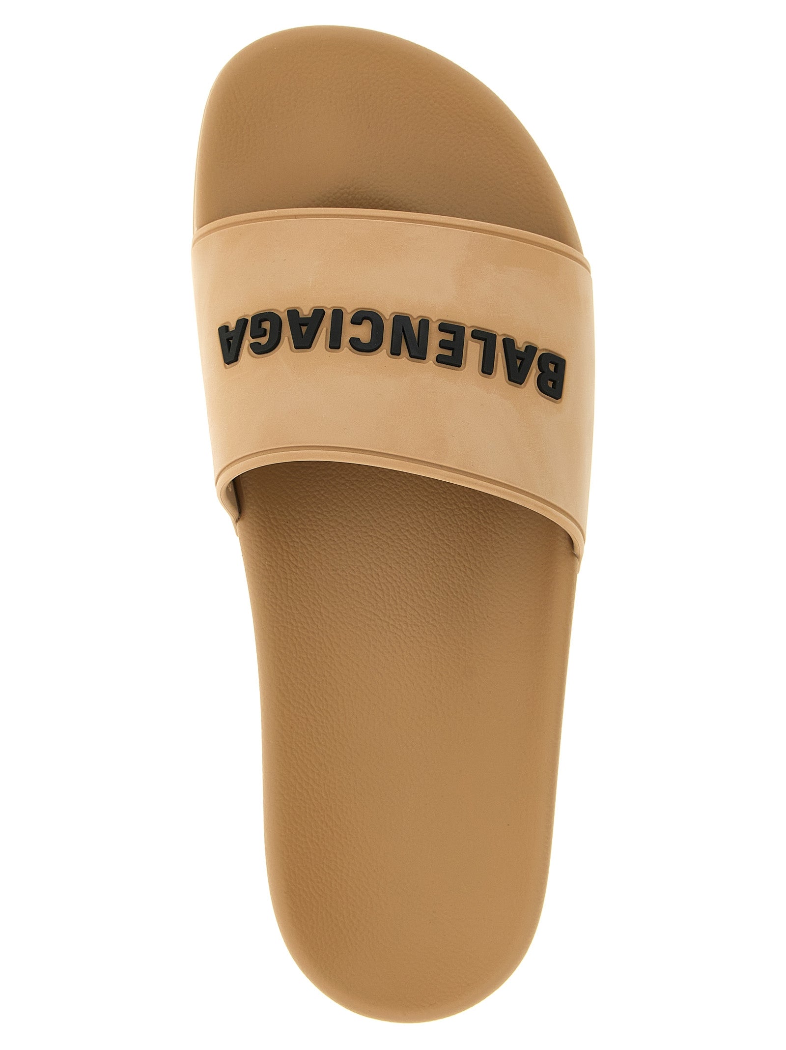 Balenciaga Beige Plastic Slides