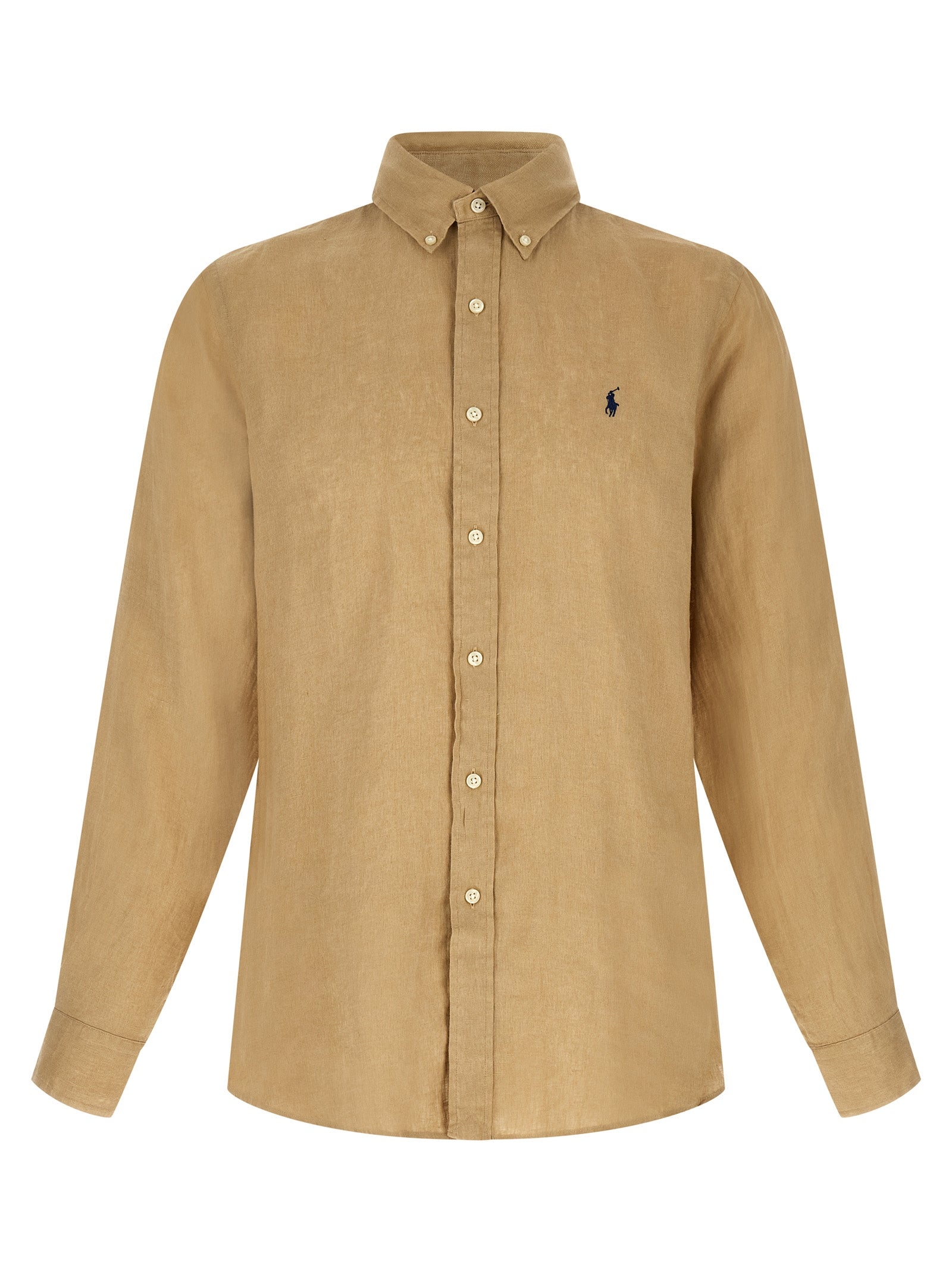 Polo Ralph Lauren Beige Linen Blouse