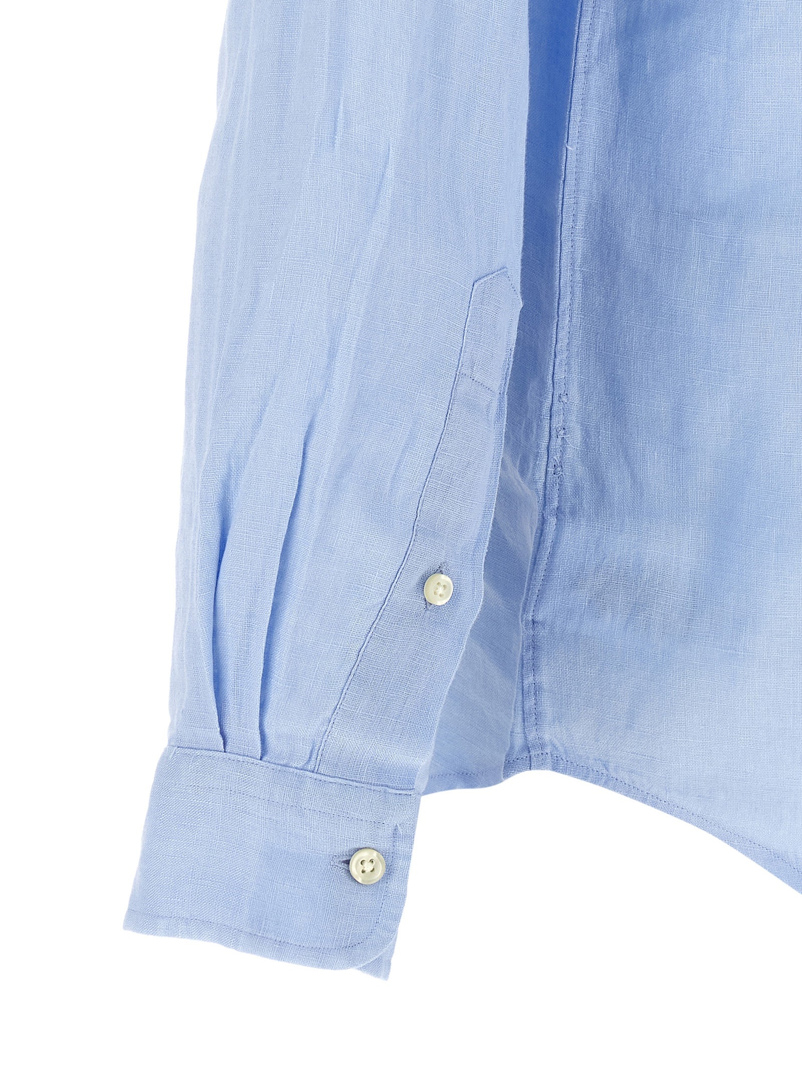 Polo Ralph Lauren Blue Linen Blouse