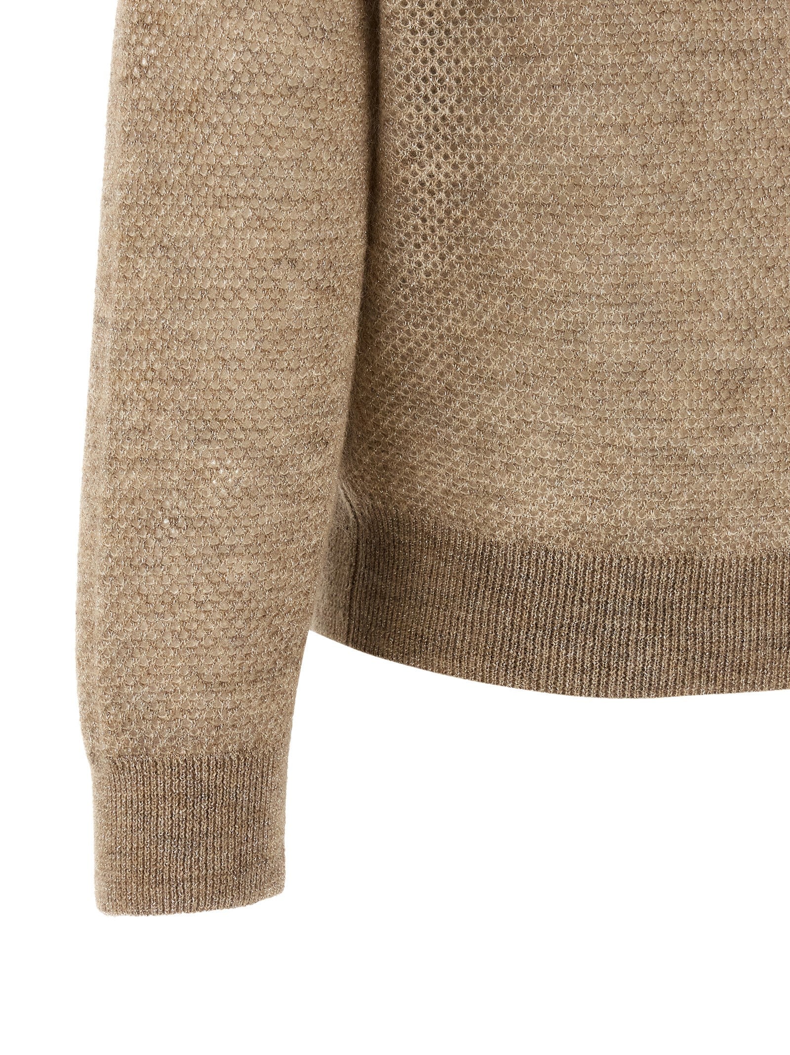 Brunello Cucinelli Beige Wool Cardigan
