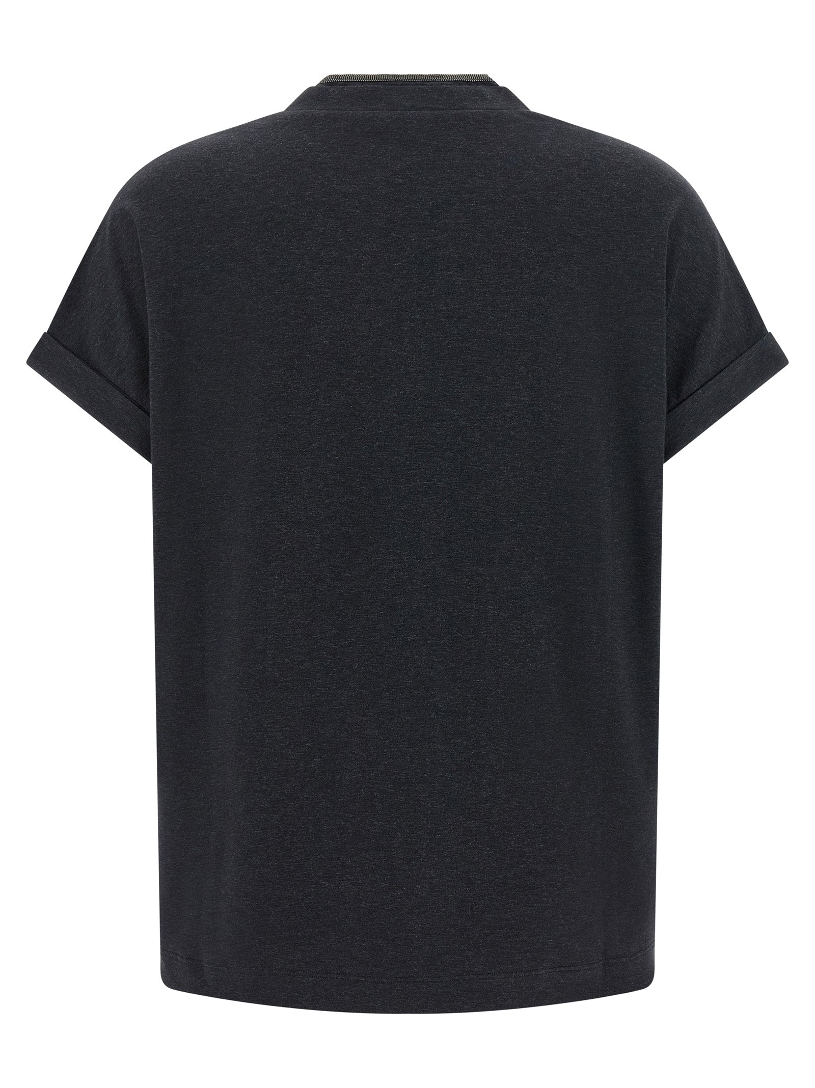 Brunello Cucinelli Gray Cotton T-Shirt