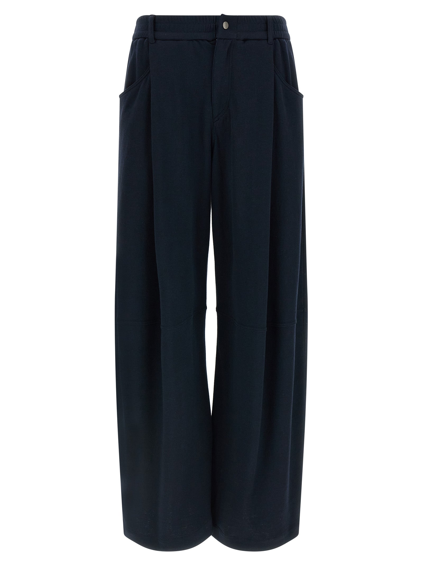 Brunello Cucinelli Blue Cotton Casual Pants