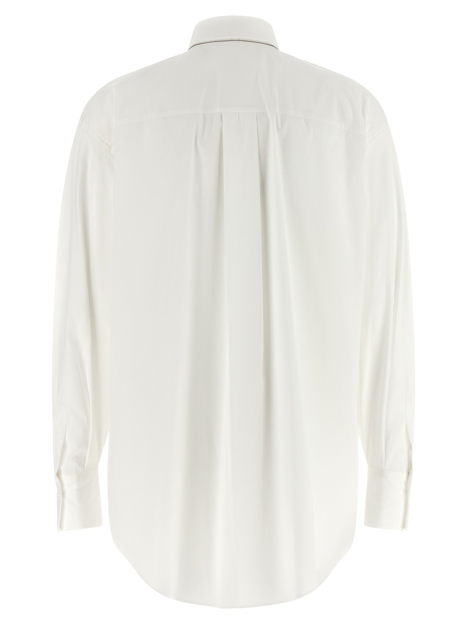 Brunello Cucinelli White Cotton Blouse