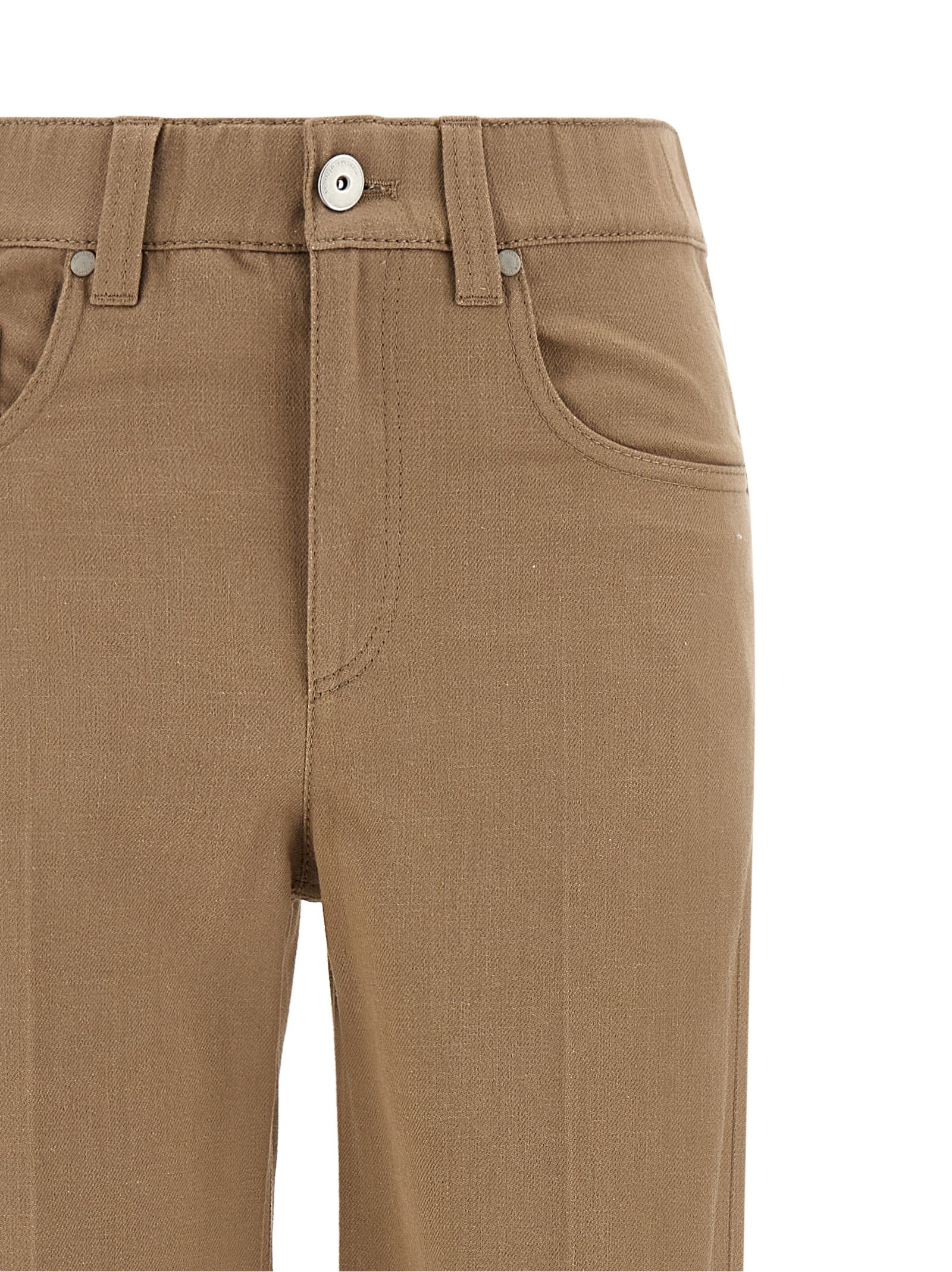 Brunello Cucinelli Beige Cotton Jeans Denim