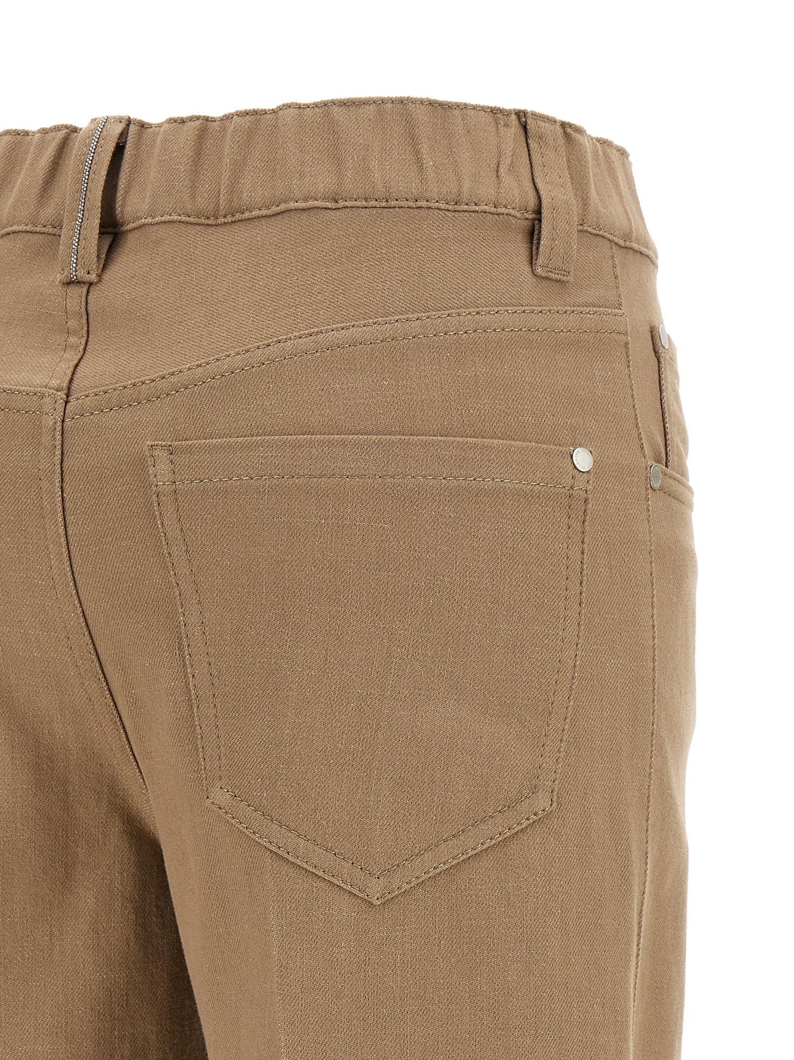 Brunello Cucinelli Beige Cotton Jeans Denim
