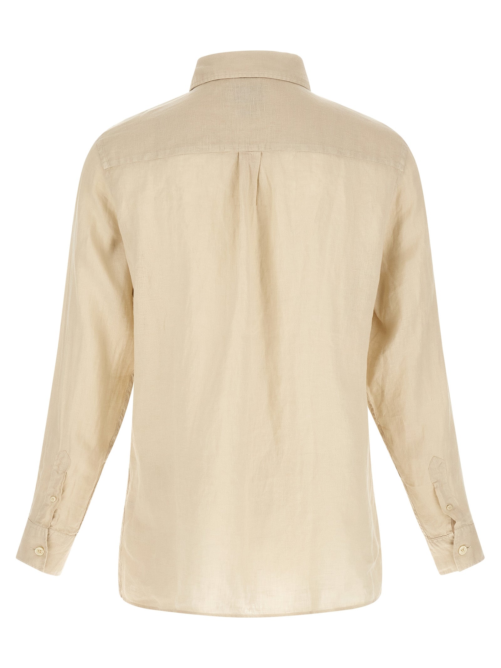 MC2 Saint Barth Beige Linen Polo Shirt