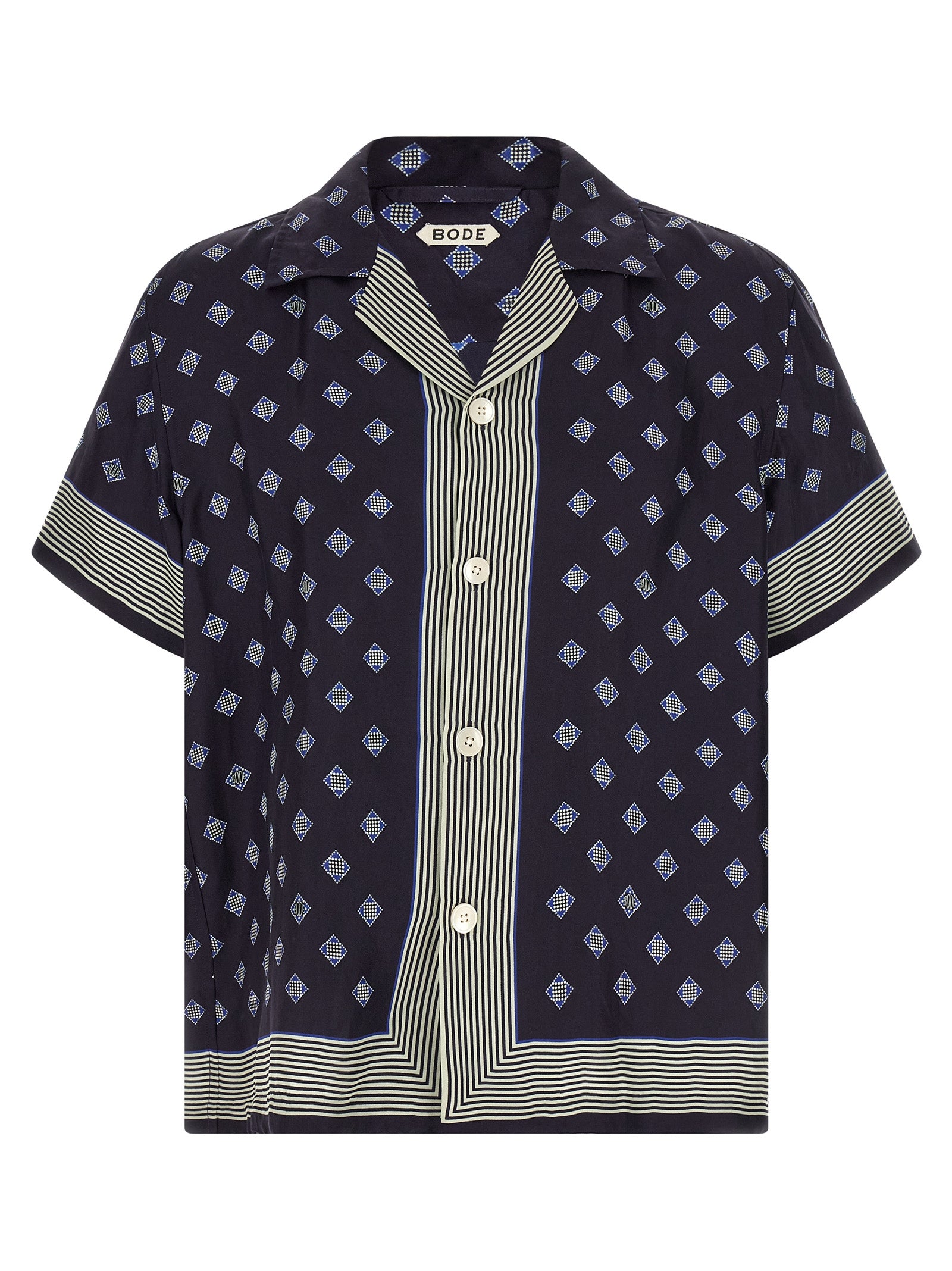 BODE Blue Silk Blouse