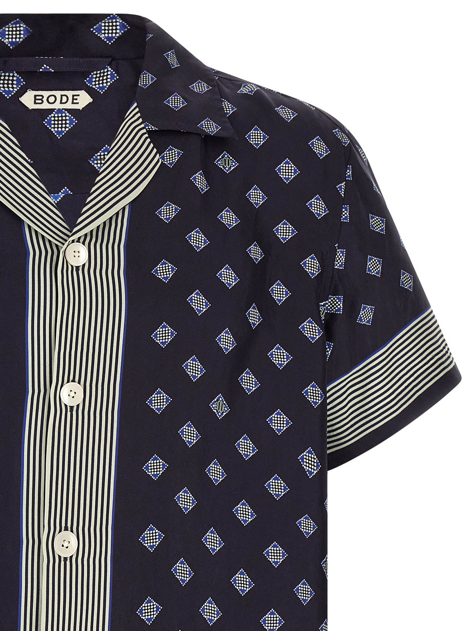 BODE Blue Silk Blouse
