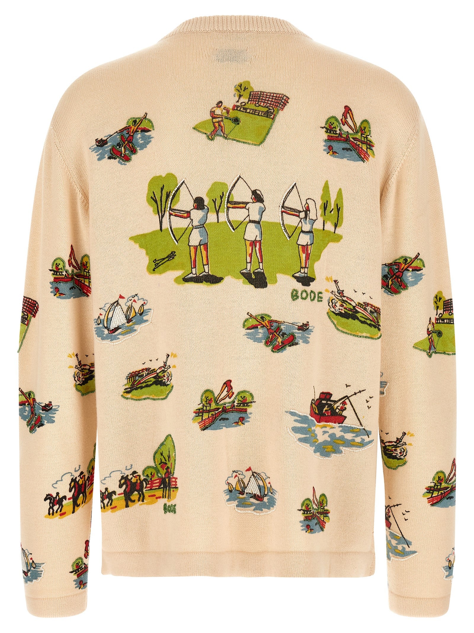 BODE Multicolor Merino Wool Cardigan
