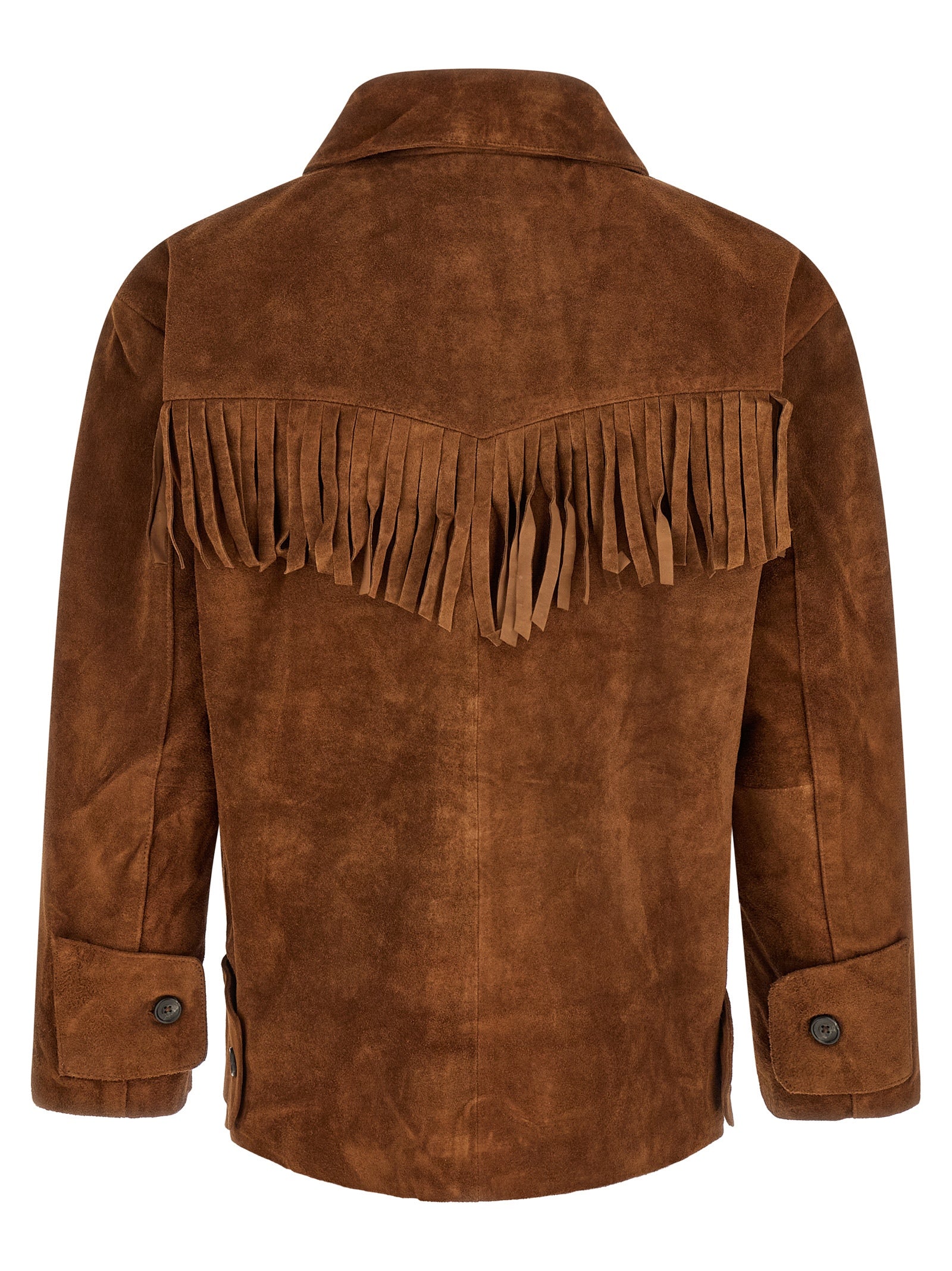 FOUND Brown Leather Leather Jacket