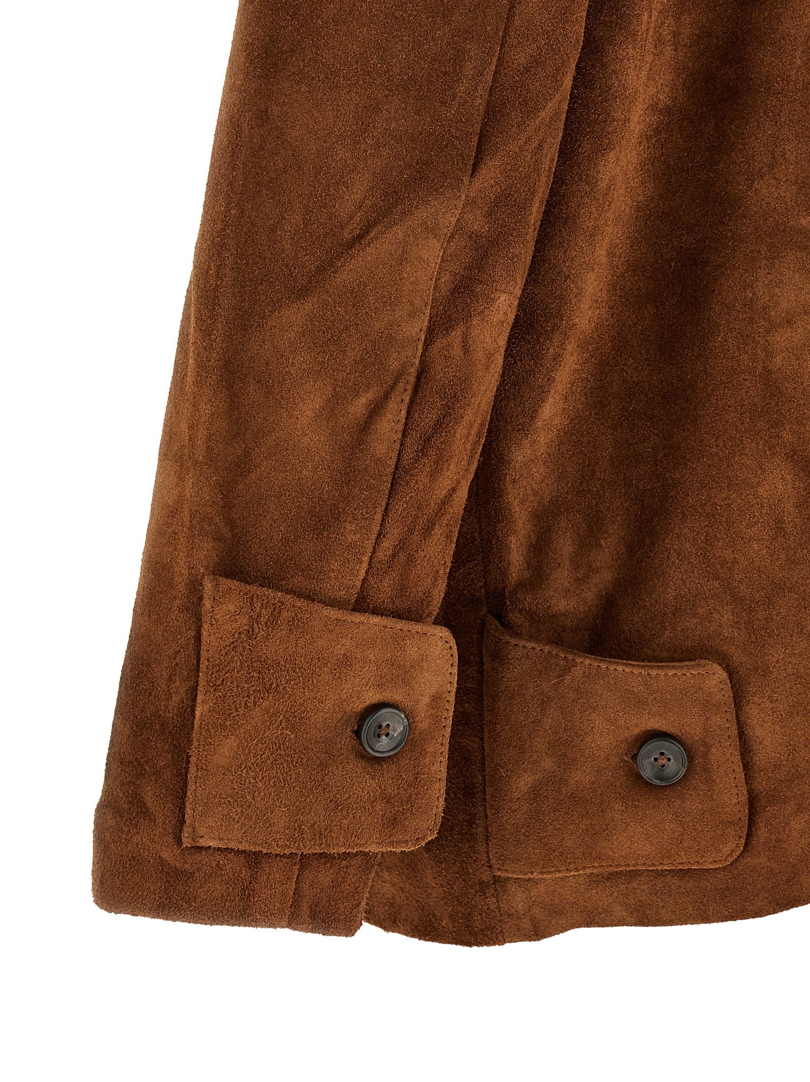 FOUND Brown Leather Leather Jacket