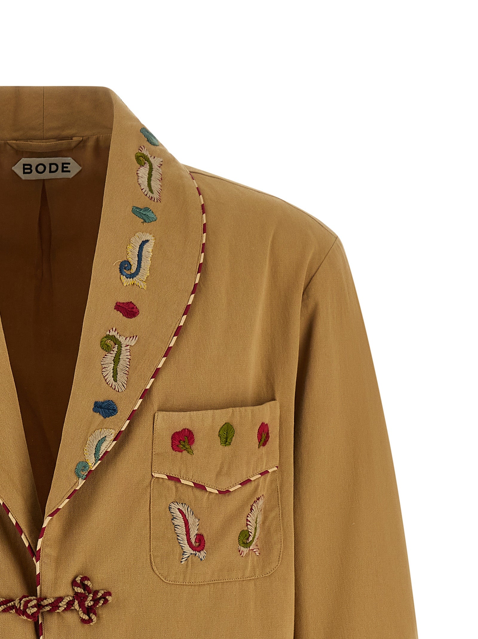 BODE Beige Cotton Blazer