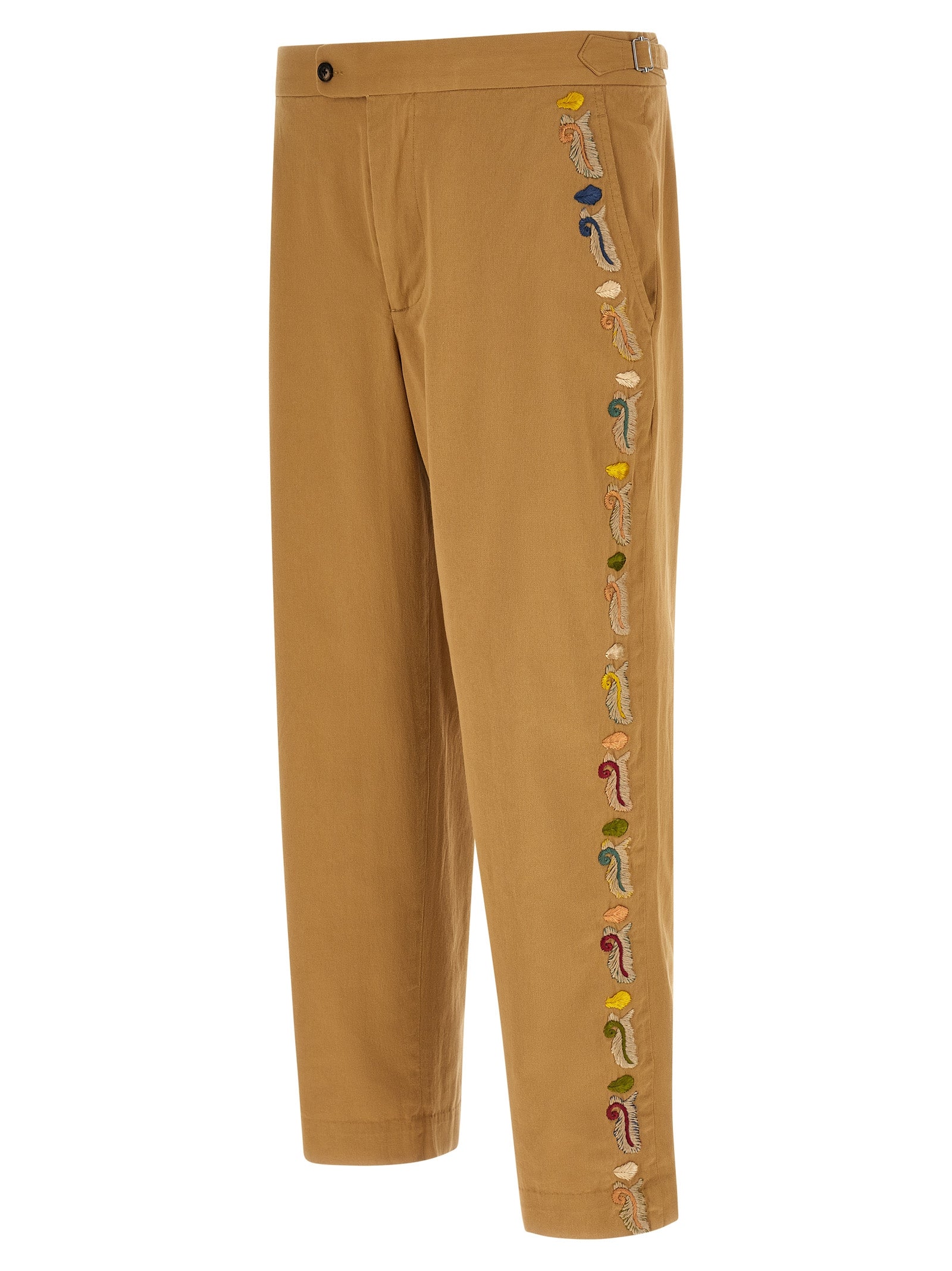 BODE Beige Cotton Casual Pants