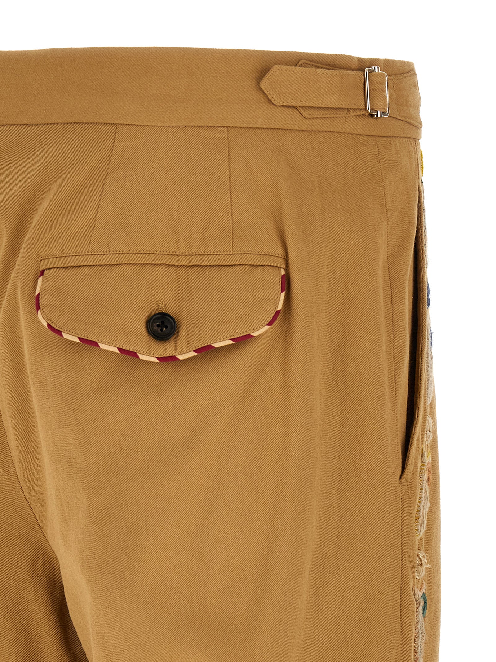 BODE Beige Cotton Casual Pants