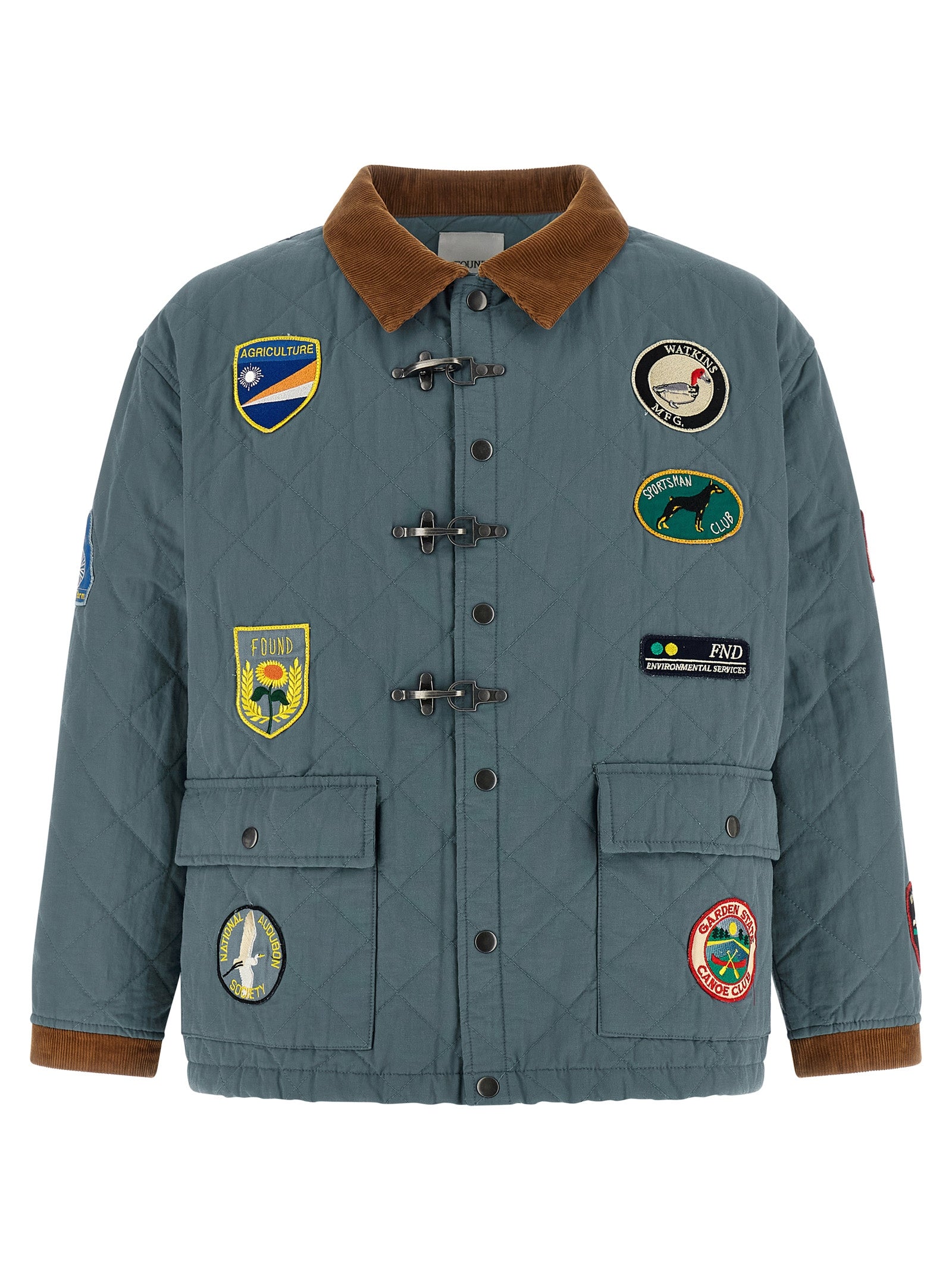 FOUND Blue Farmstead Quilt Patch Jacket