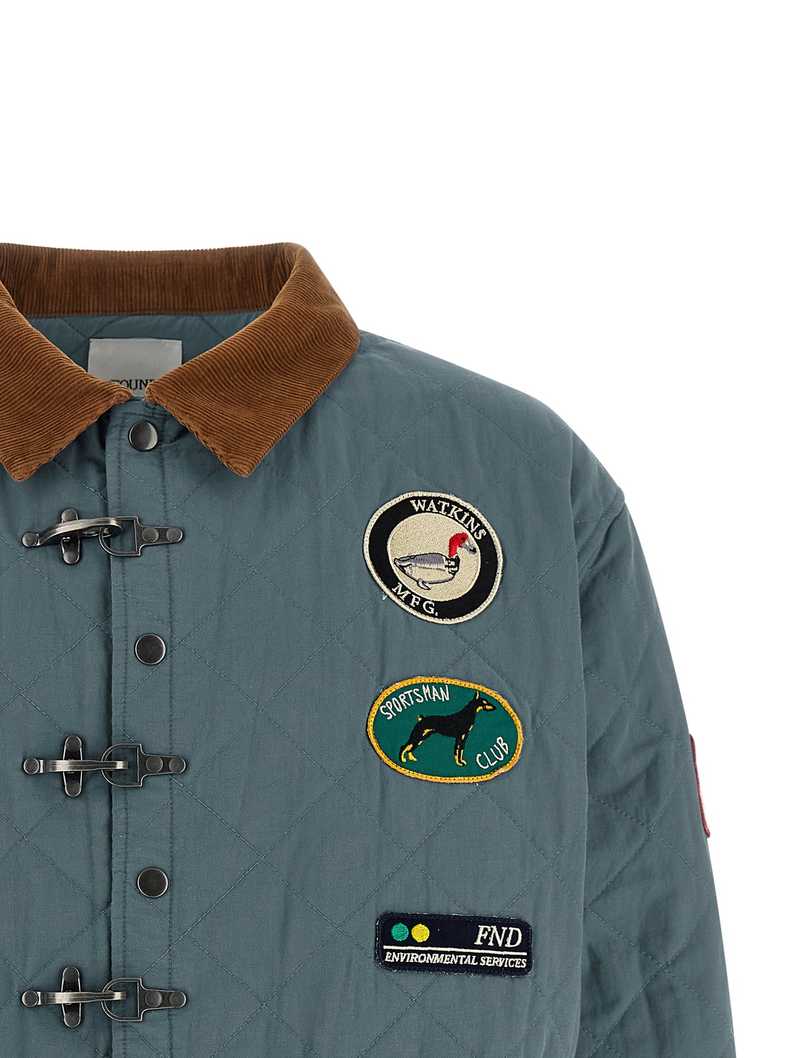 FOUND Blue Farmstead Quilt Patch Jacket
