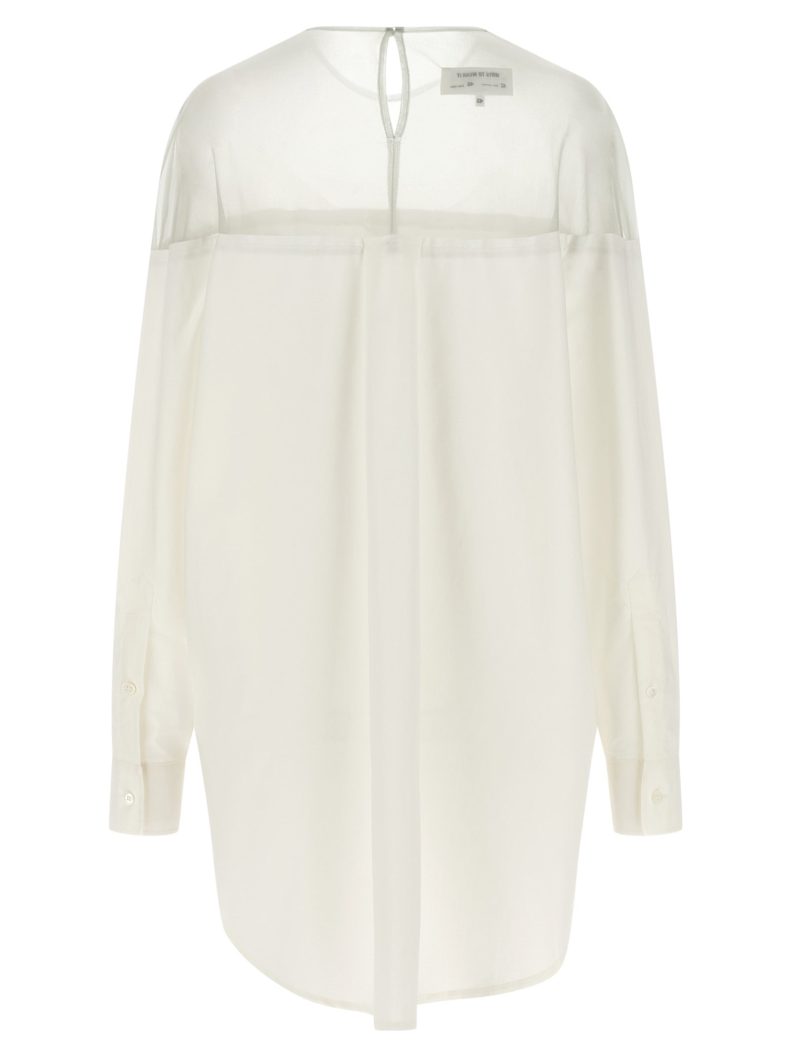 MM6 Maison Margiela White Cotton Blouse