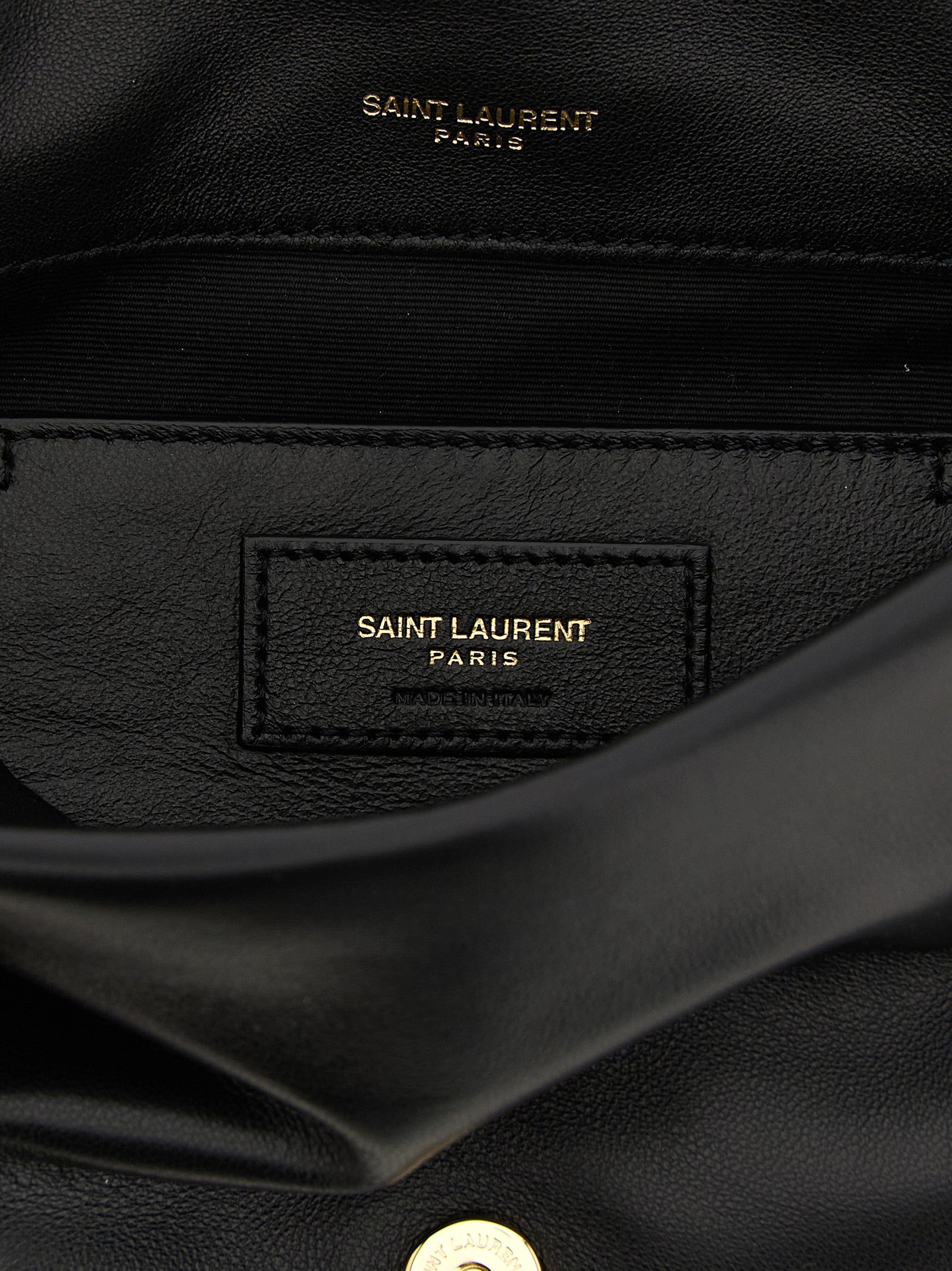 Saint Laurent Black Lamb Leather Shoulder Bag