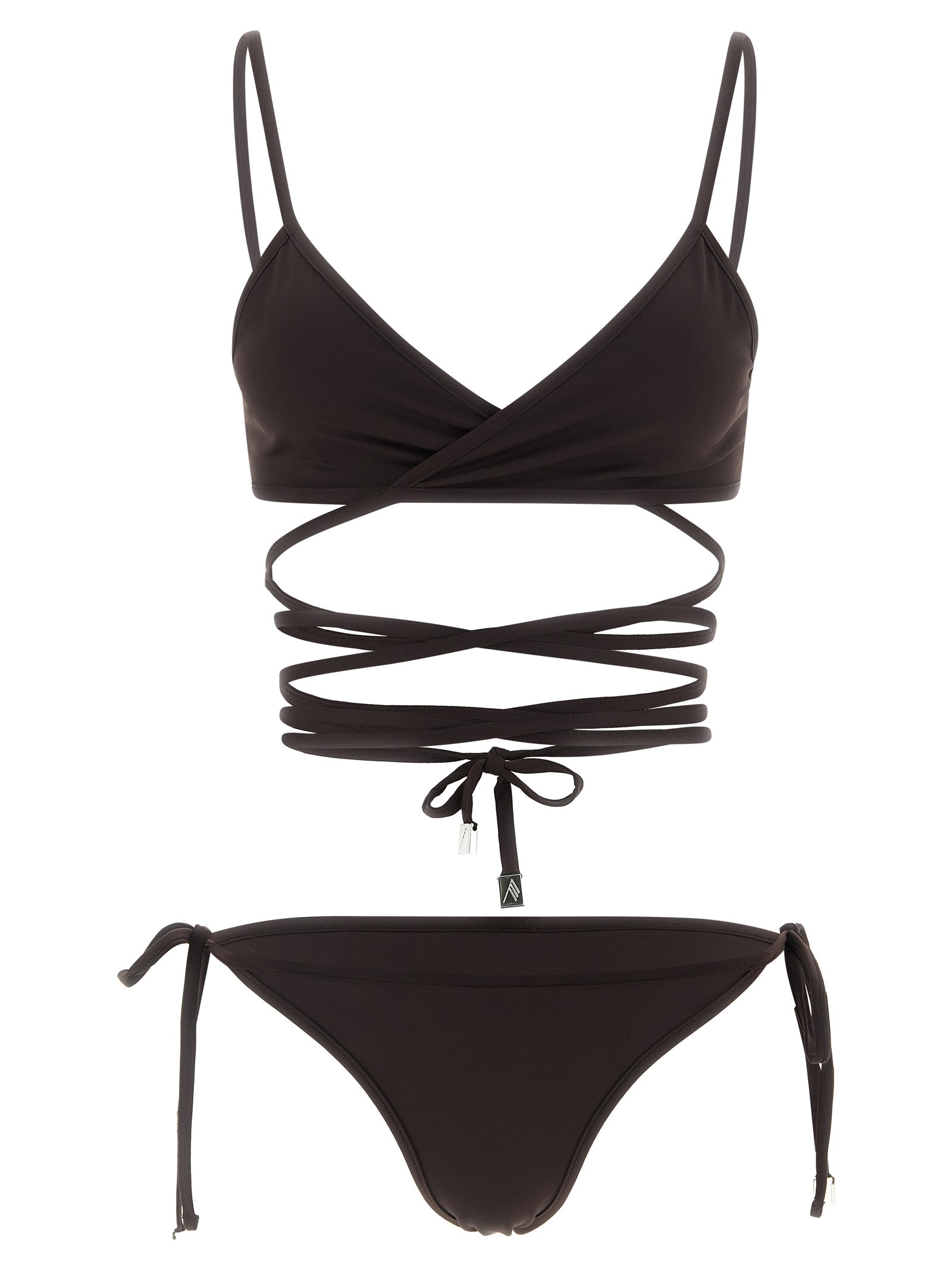 The Attico Brown Polyamide Bikini