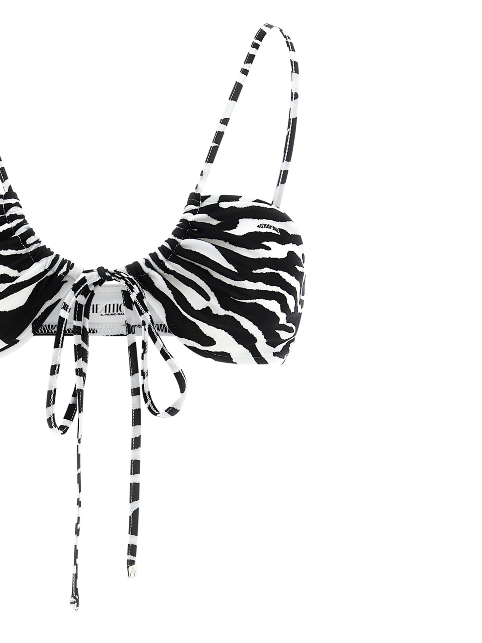 The Attico Bicolor Polyester Bikini