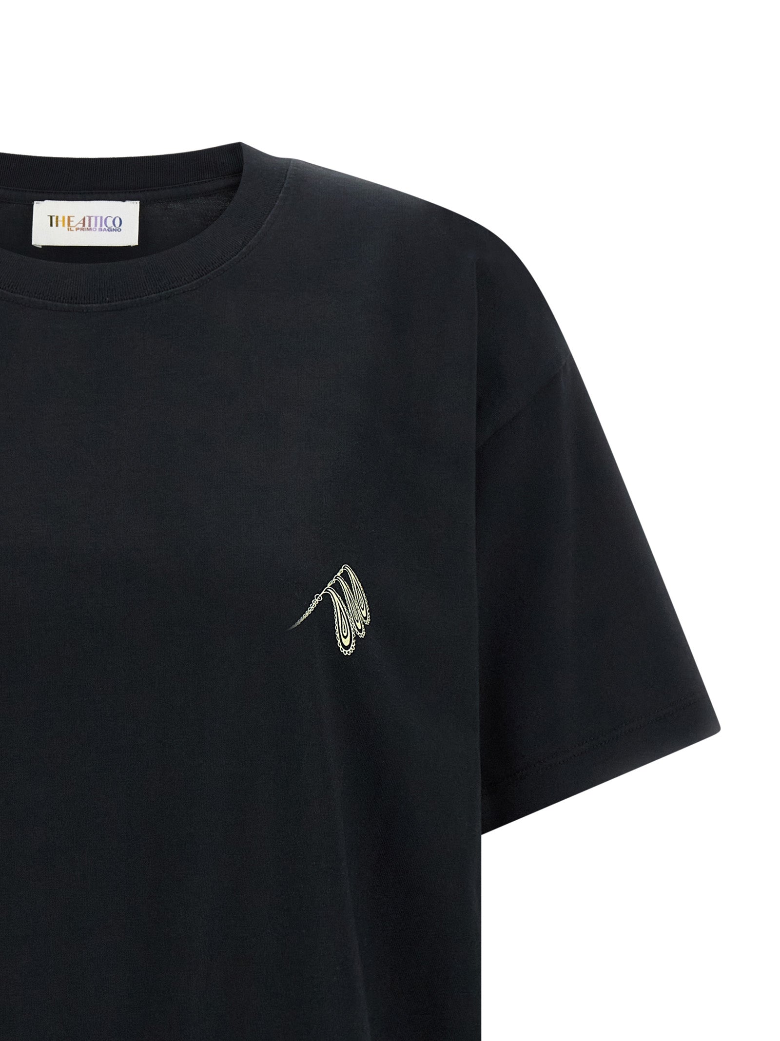 The Attico Black Cotton T-Shirt
