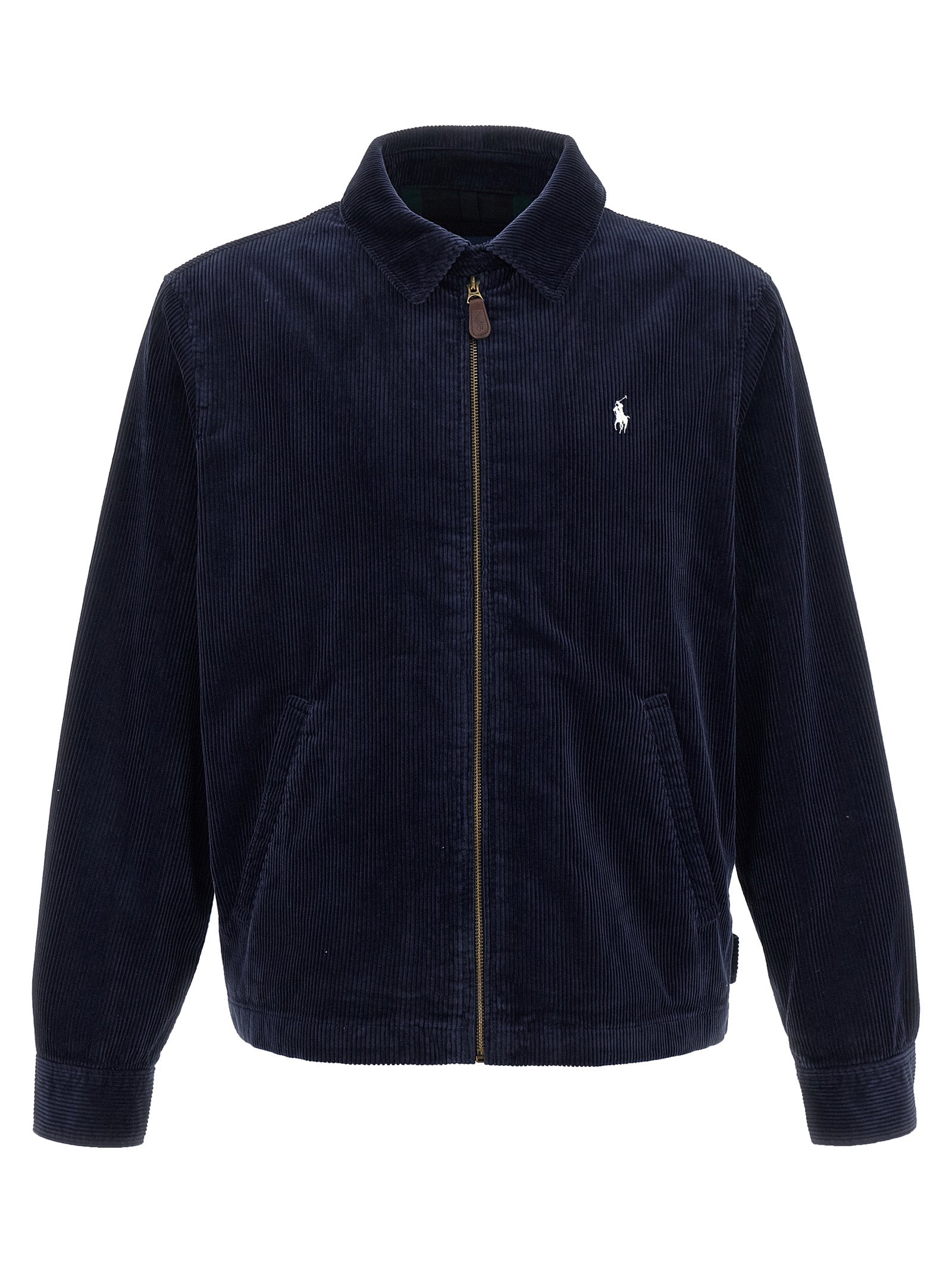 Polo Ralph Lauren Blue Cotton Full-Length Jacket