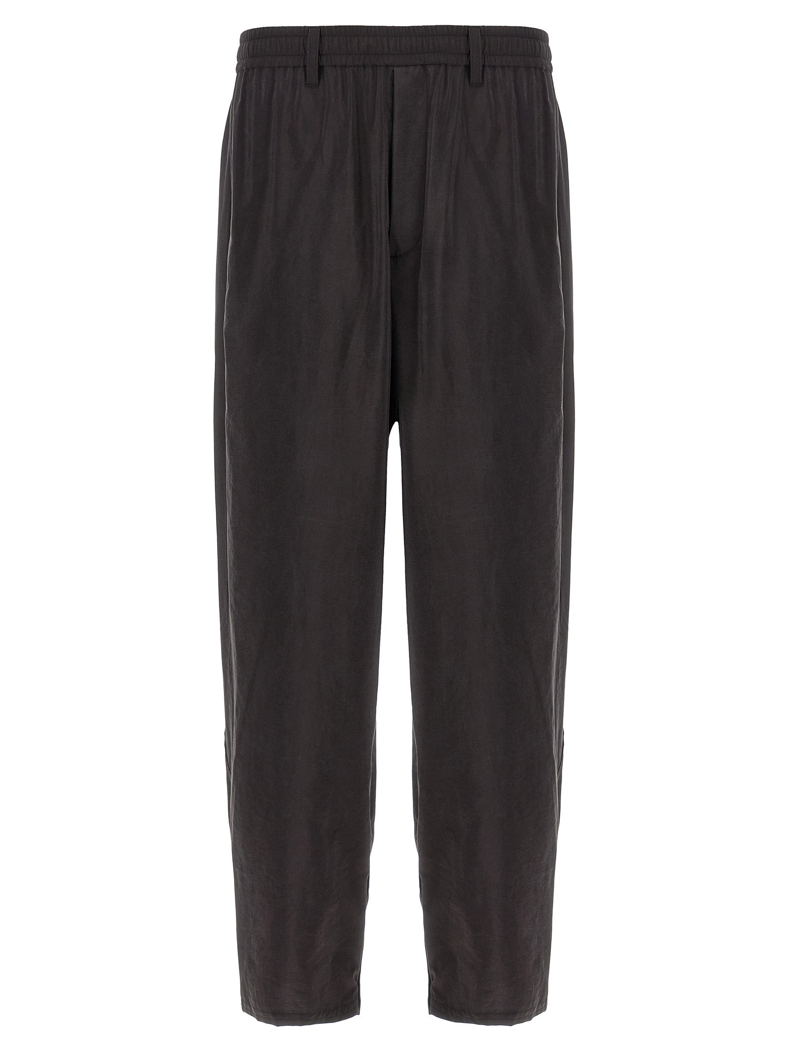 SSSTEIN Brown Silk Athletic Pants