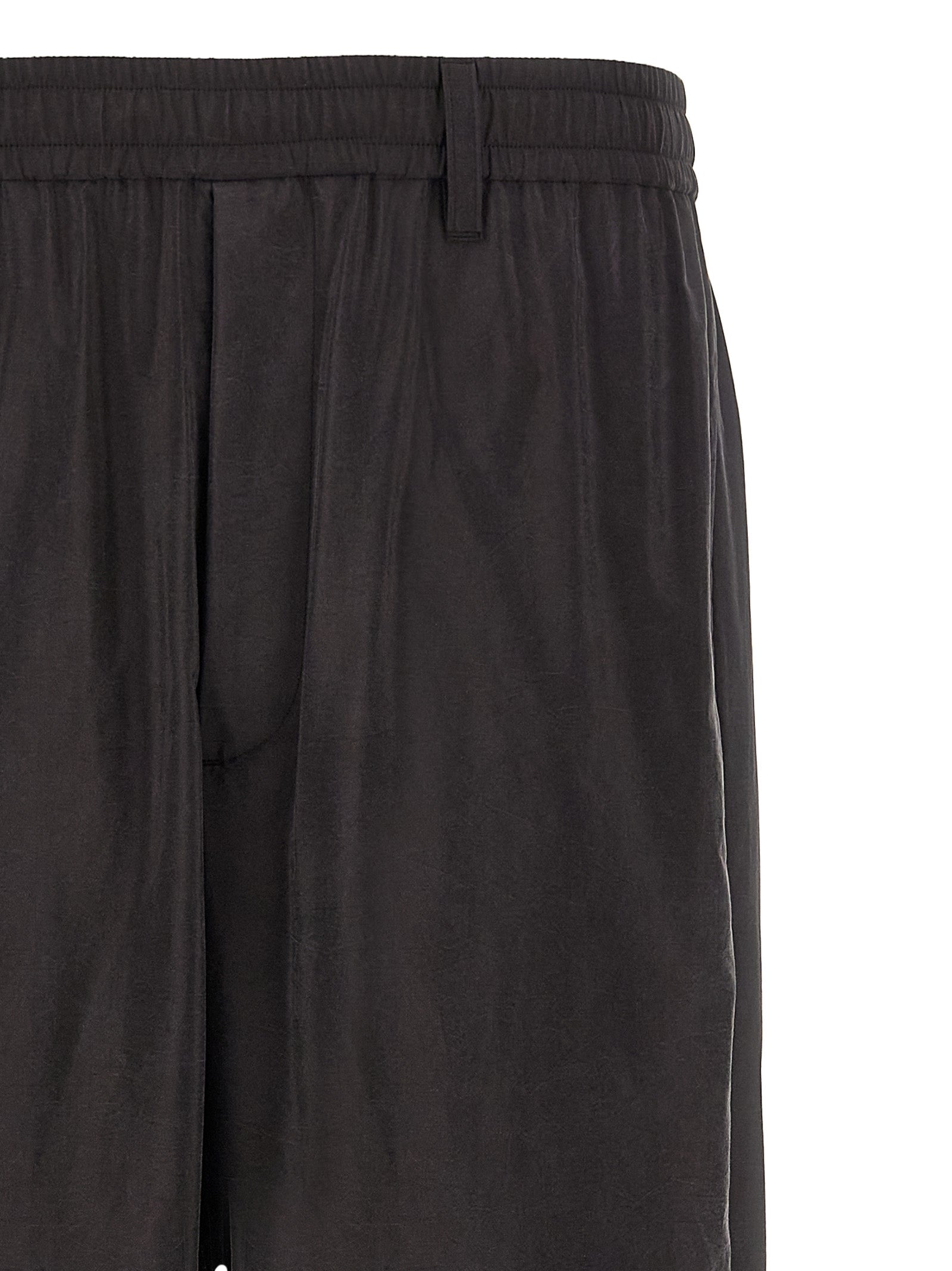 SSSTEIN Brown Silk Athletic Pants