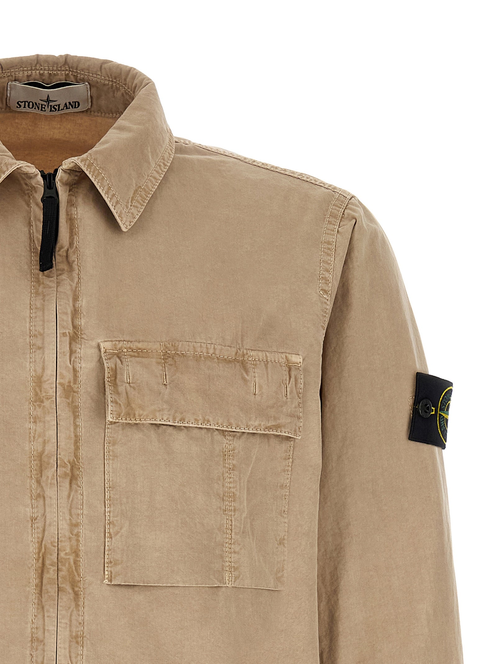 Stone Island Beige Cotton Blouse