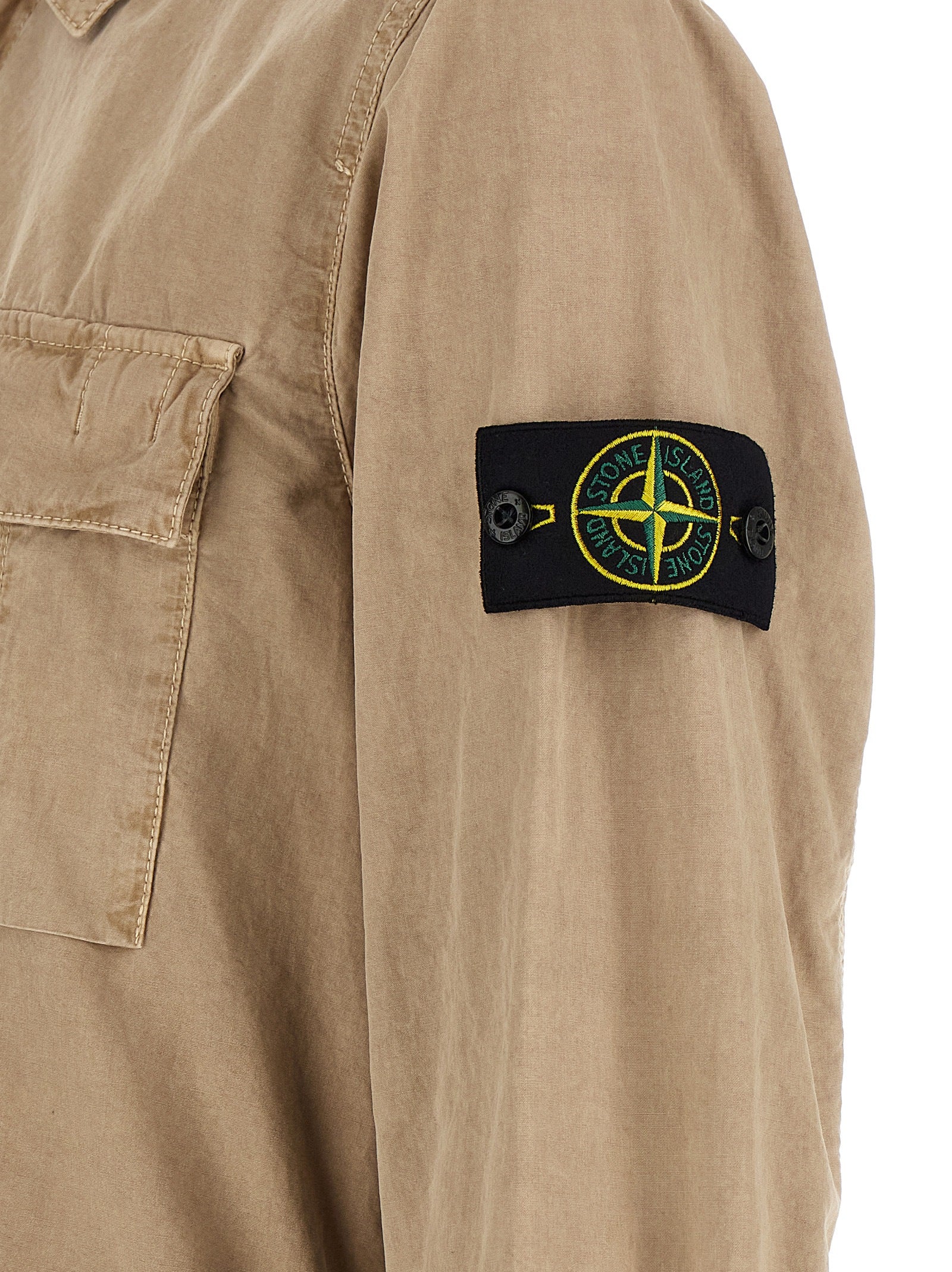 Stone Island Beige Cotton Blouse