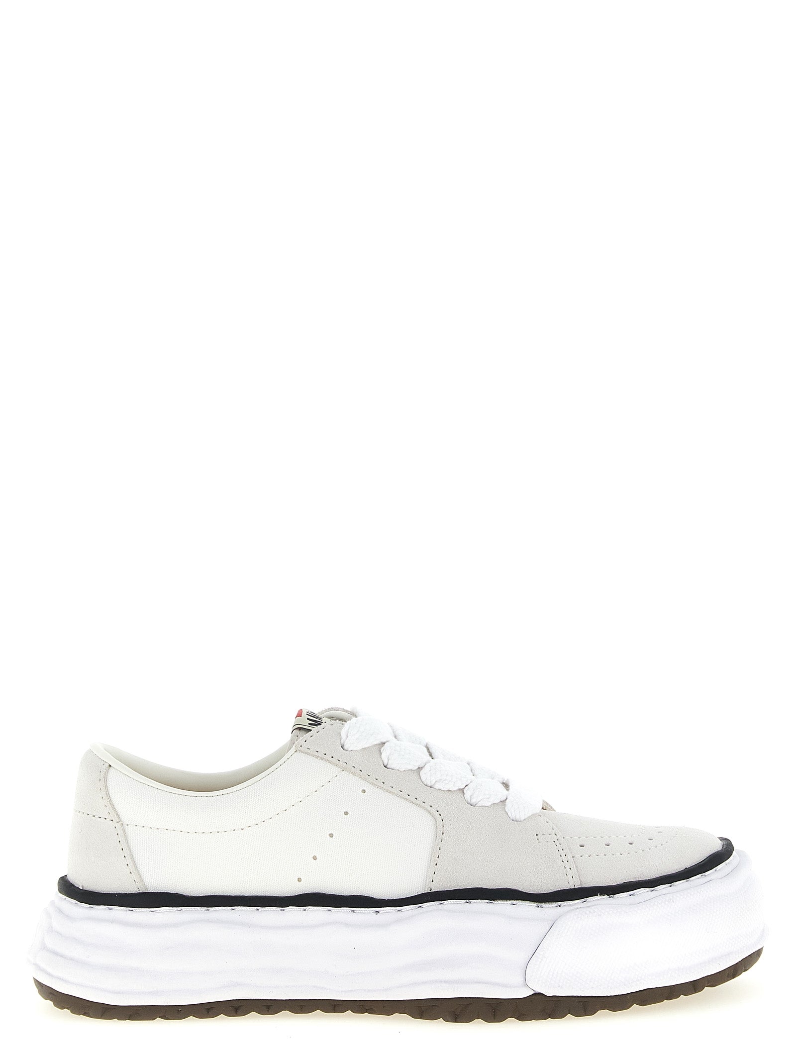 Maison Mihara Yasuhiro White Cowhide Platform Sneakers