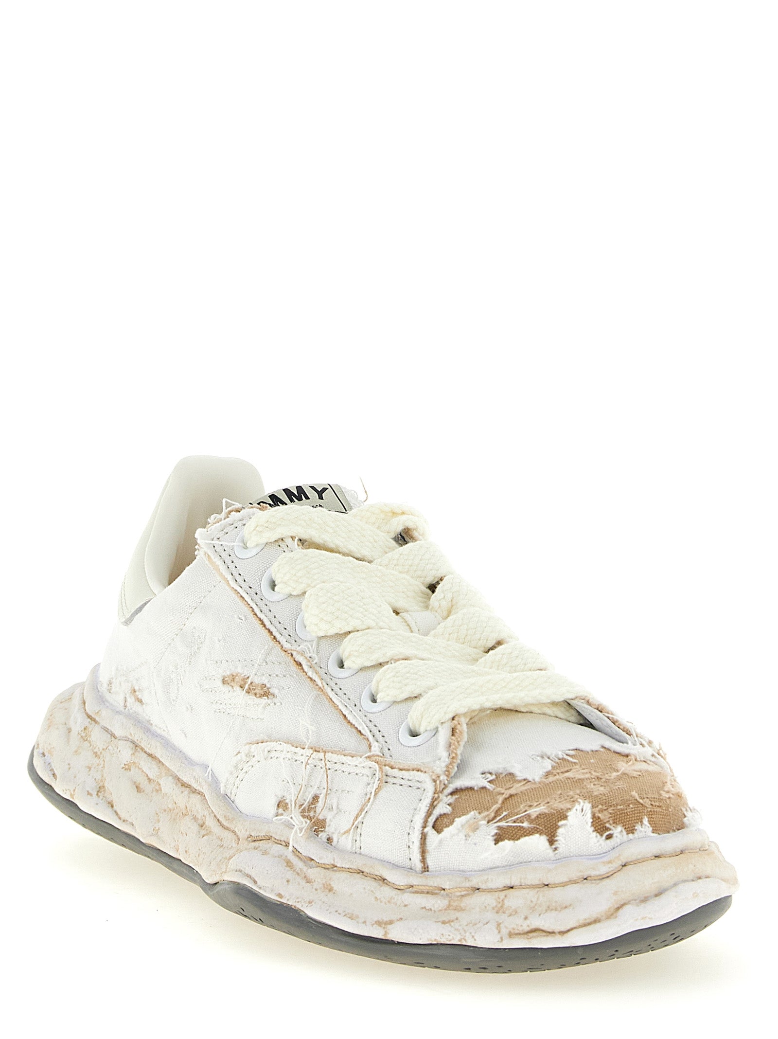 Maison Mihara Yasuhiro White Cotton Sneakers